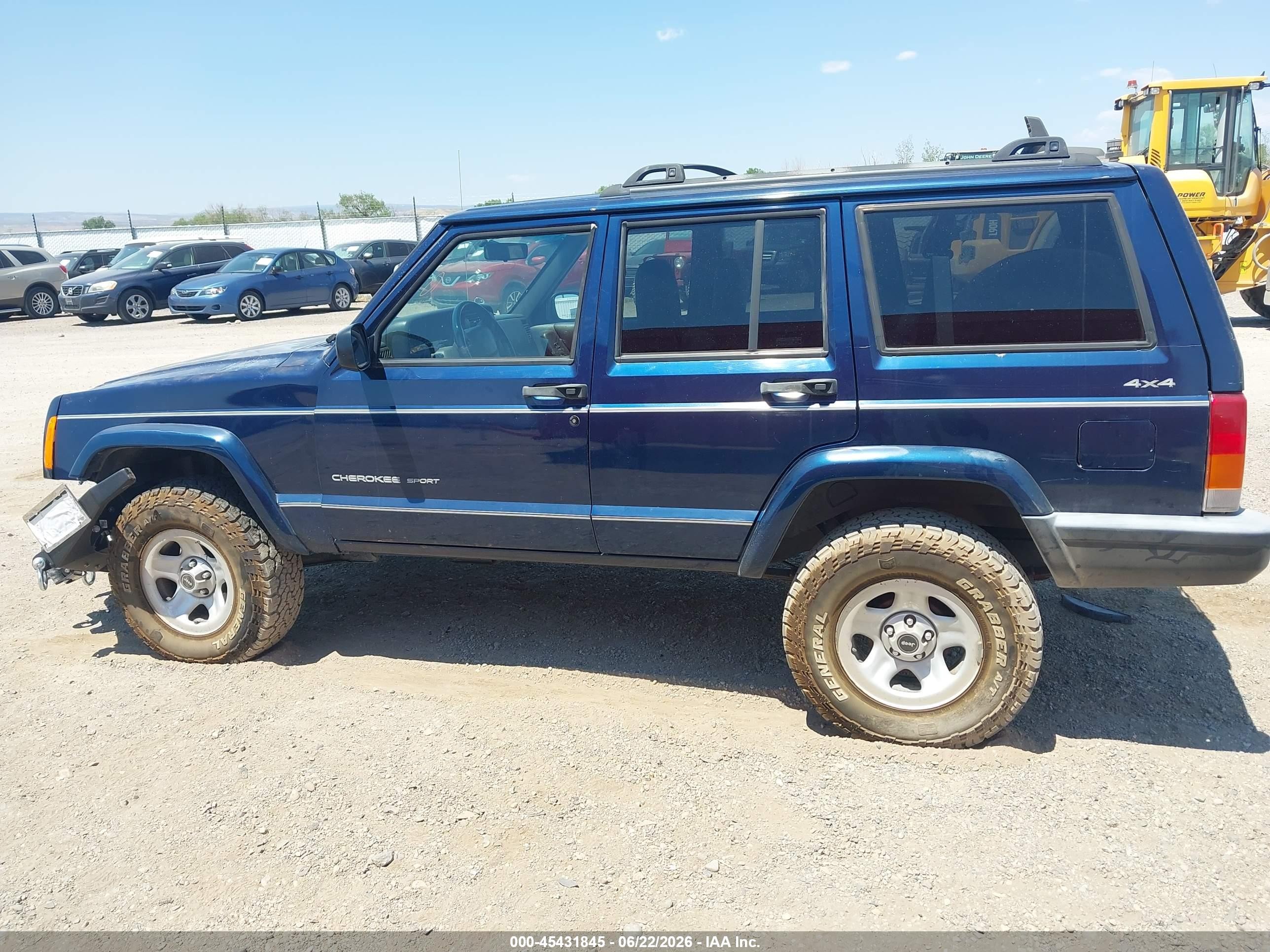 2000 Jeep Cherokee Sport Navy vin: 1J4FF48S0YL117880