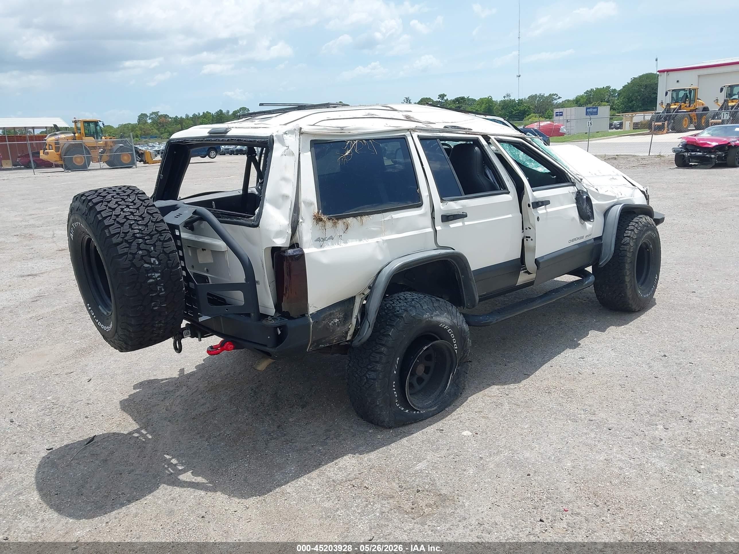 2000 Jeep Cherokee Sport White vin: 1J4FF48S0YL142584