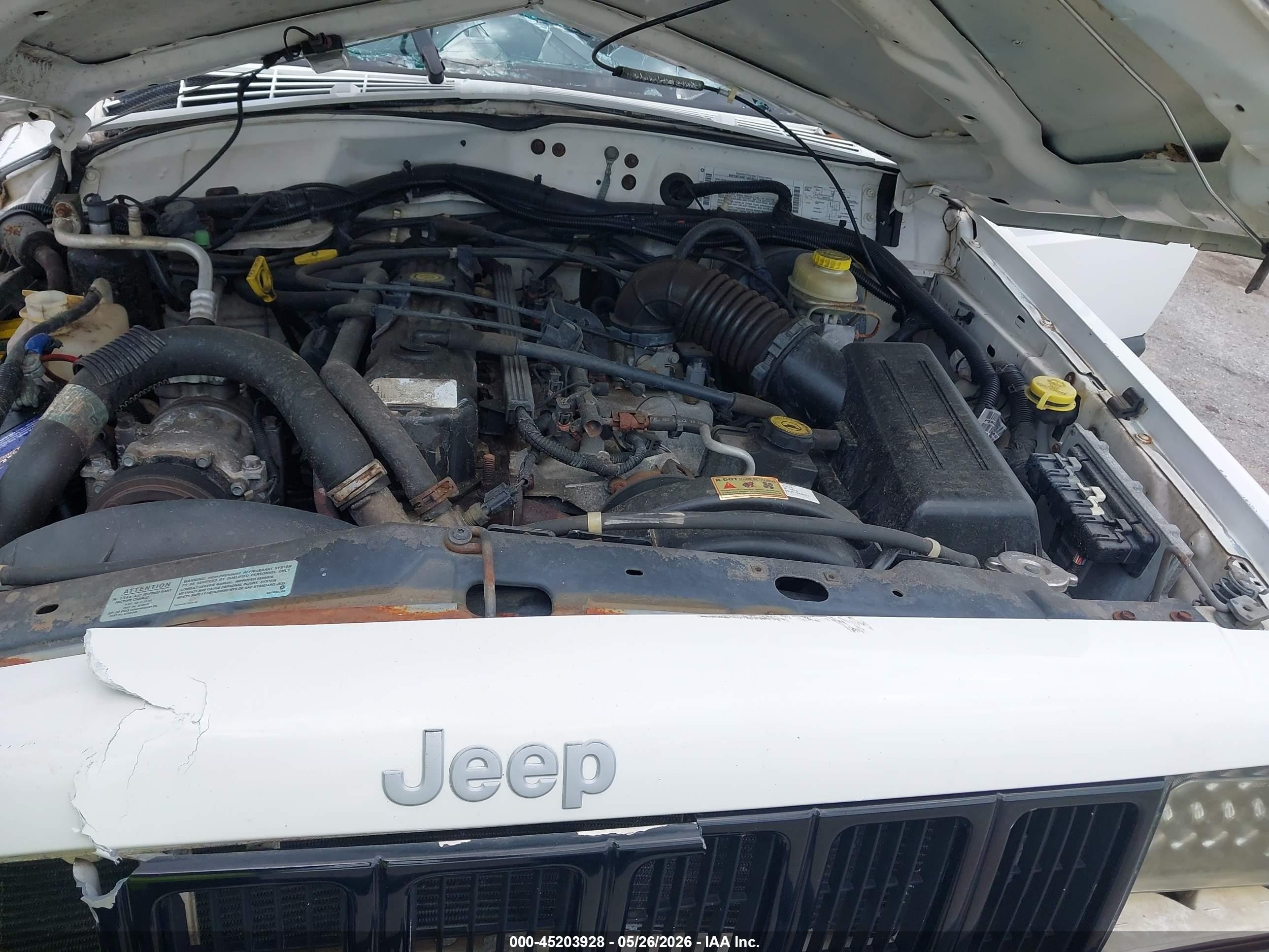 2000 Jeep Cherokee Sport White vin: 1J4FF48S0YL142584
