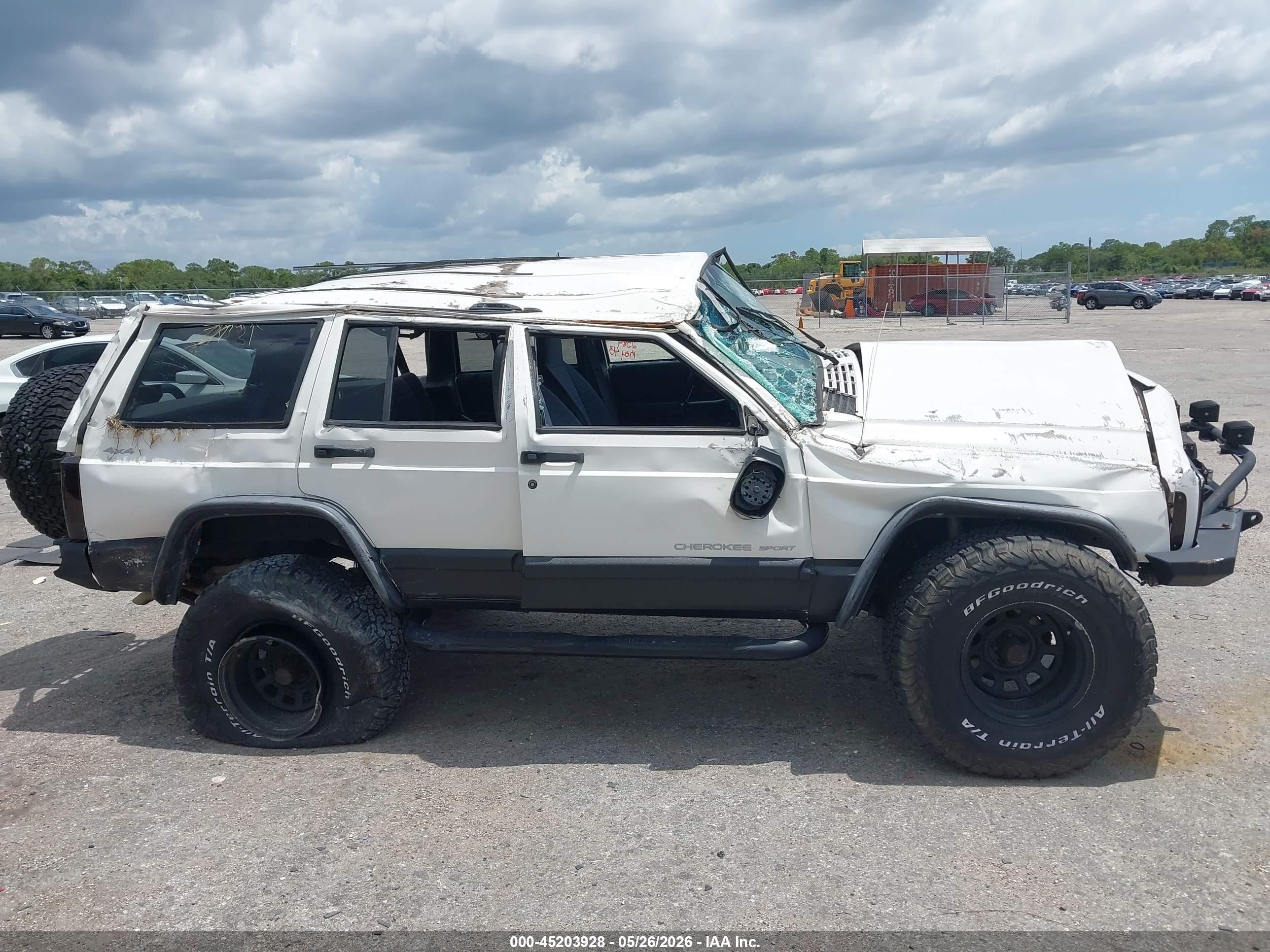 2000 Jeep Cherokee Sport White vin: 1J4FF48S0YL142584