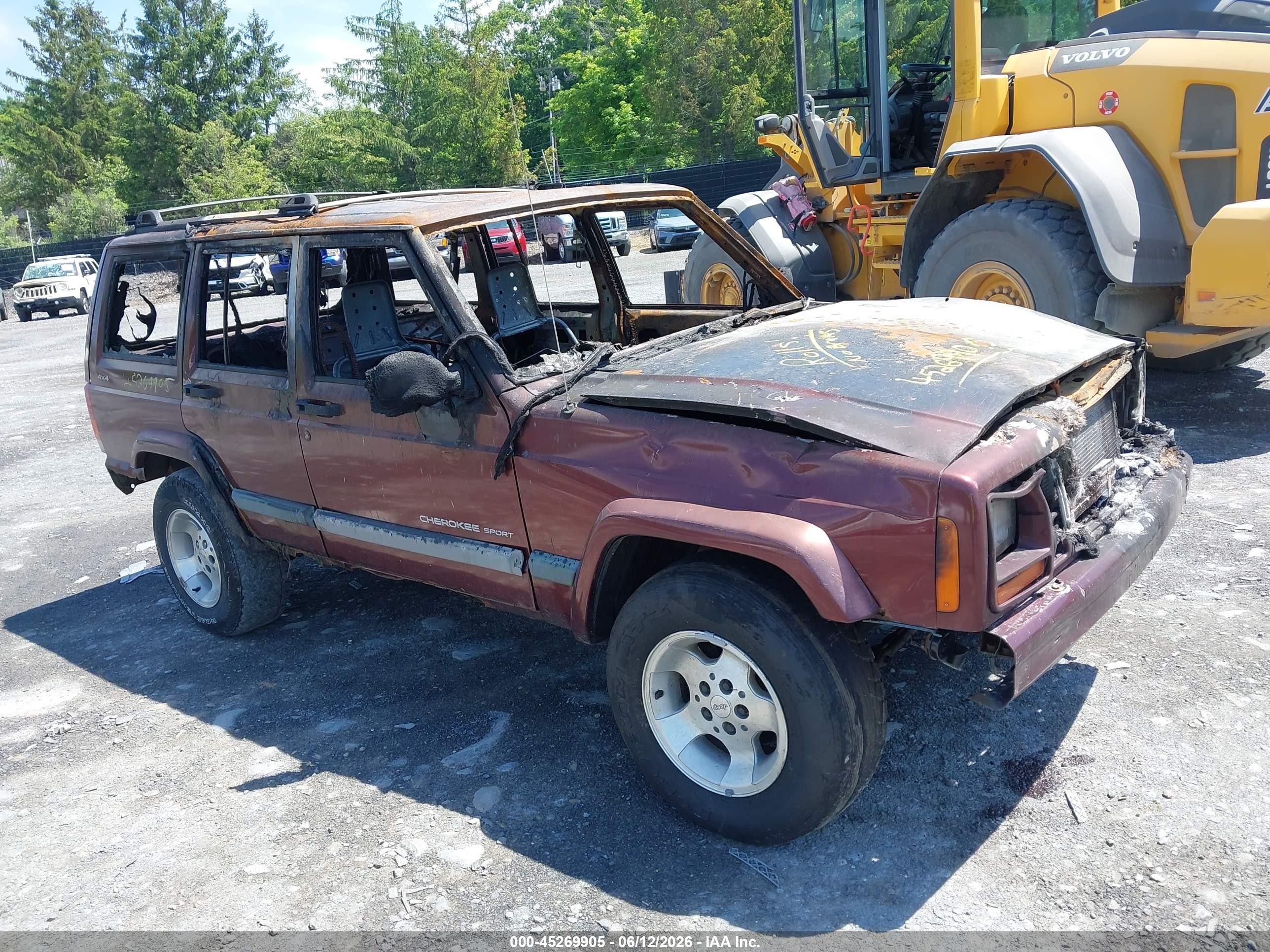 2000 Jeep Cherokee Sport Brown vin: 1J4FF48S0YL189307