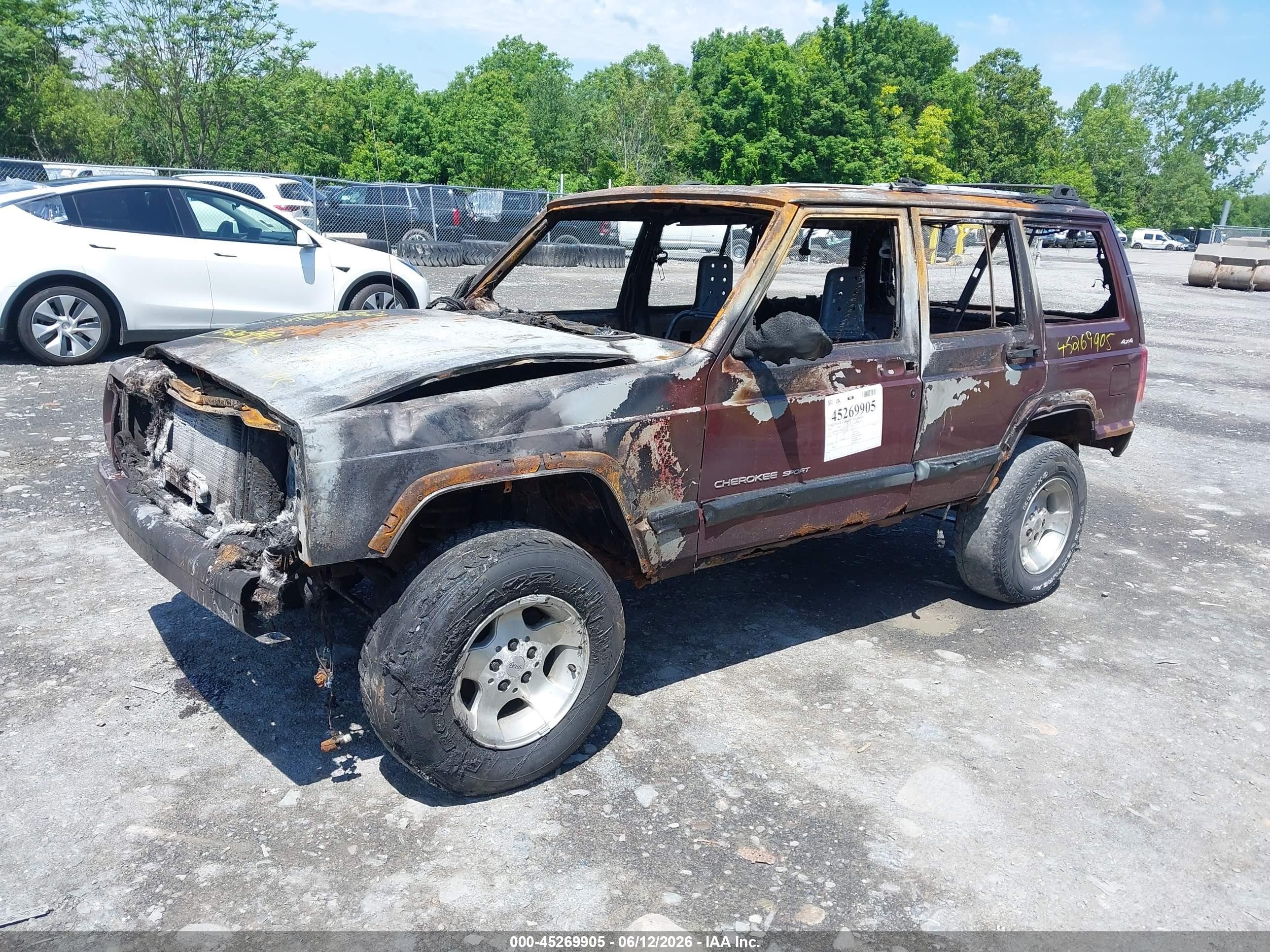 2000 Jeep Cherokee Sport Коричневый vin: 1J4FF48S0YL189307