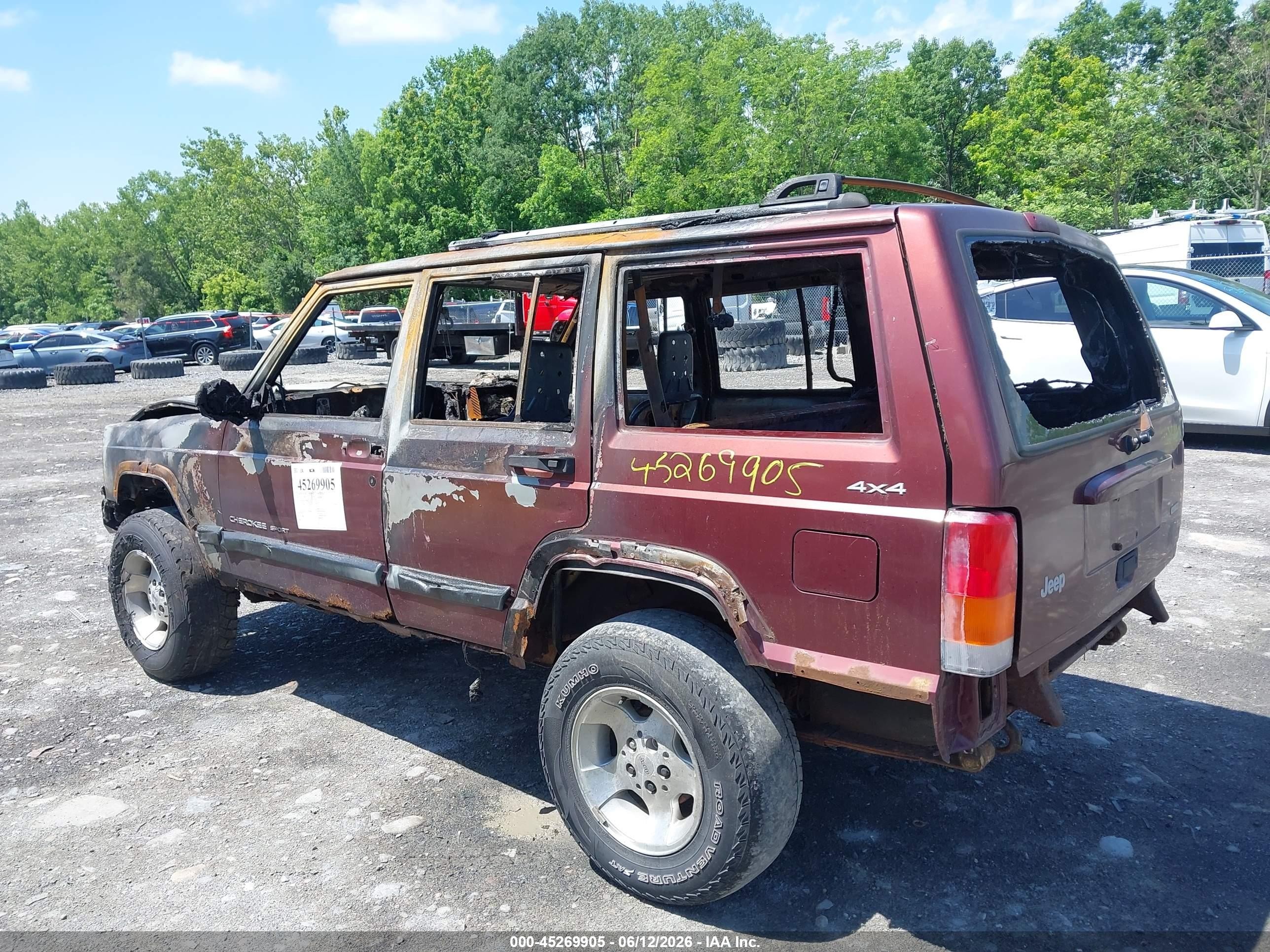 2000 Jeep Cherokee Sport Коричневый vin: 1J4FF48S0YL189307