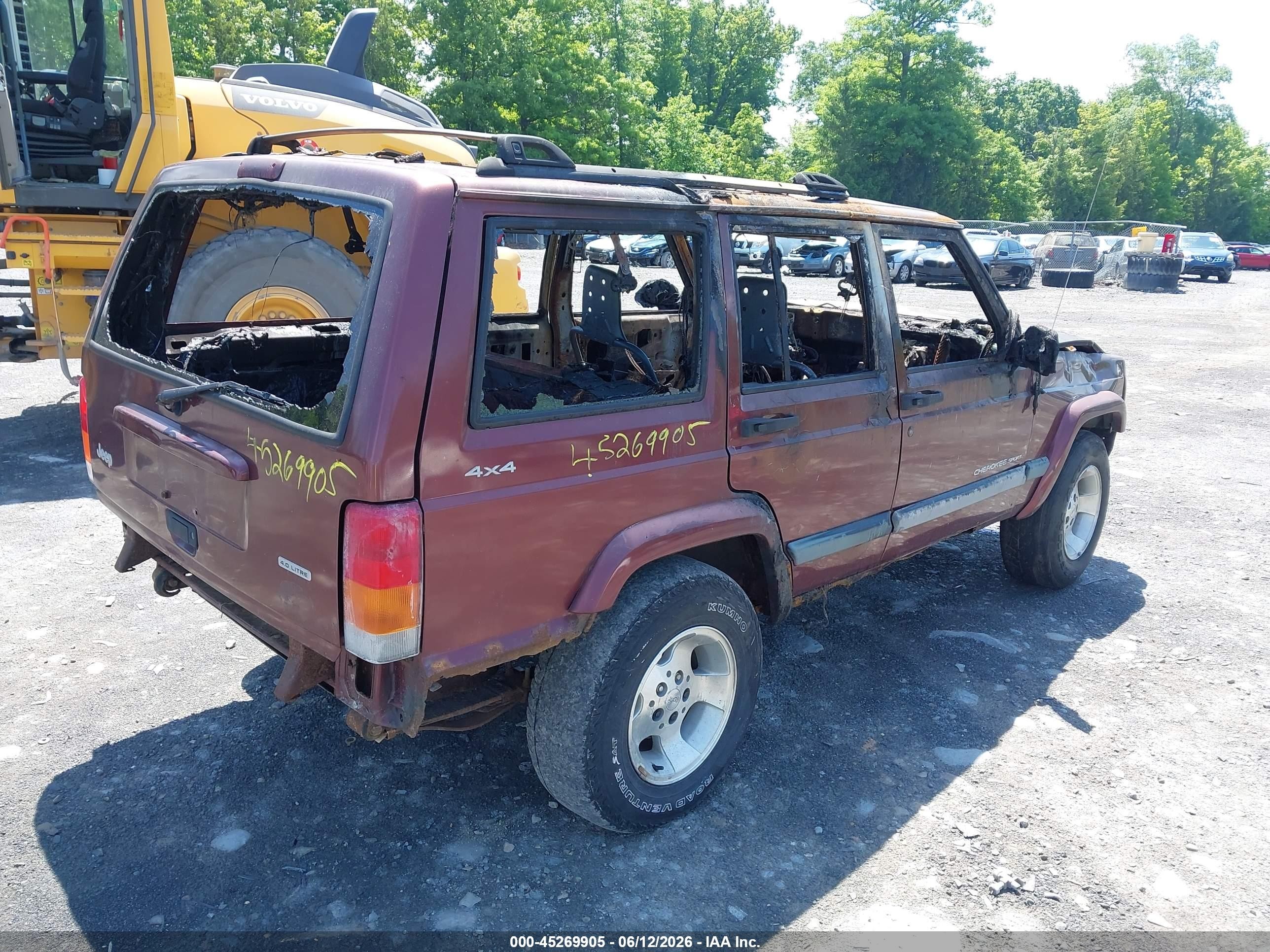 2000 Jeep Cherokee Sport Коричневый vin: 1J4FF48S0YL189307