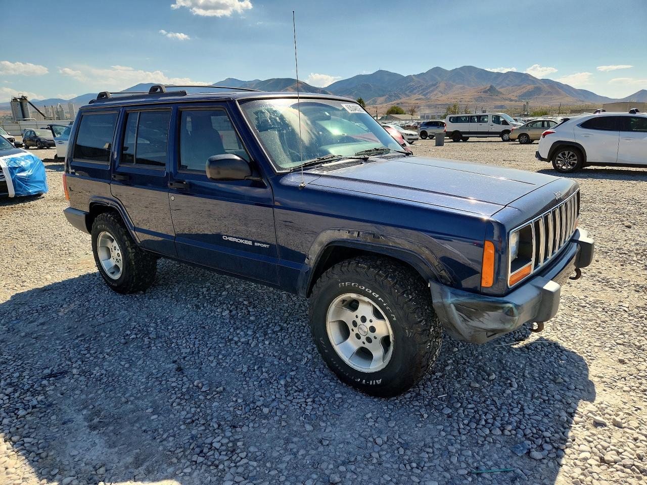 2000 Jeep Cherokee Sport Blue vin: 1J4FF48S0YL258822