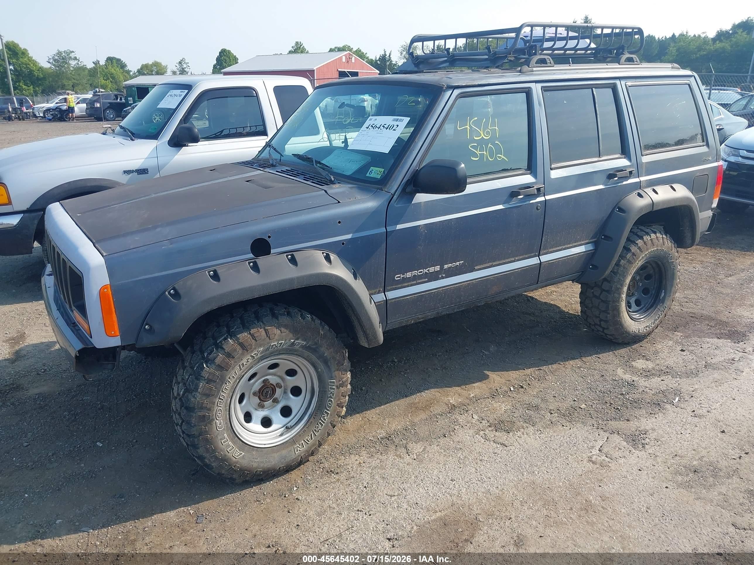 2001 Jeep Cherokee Sport Black vin: 1J4FF48S11L557032