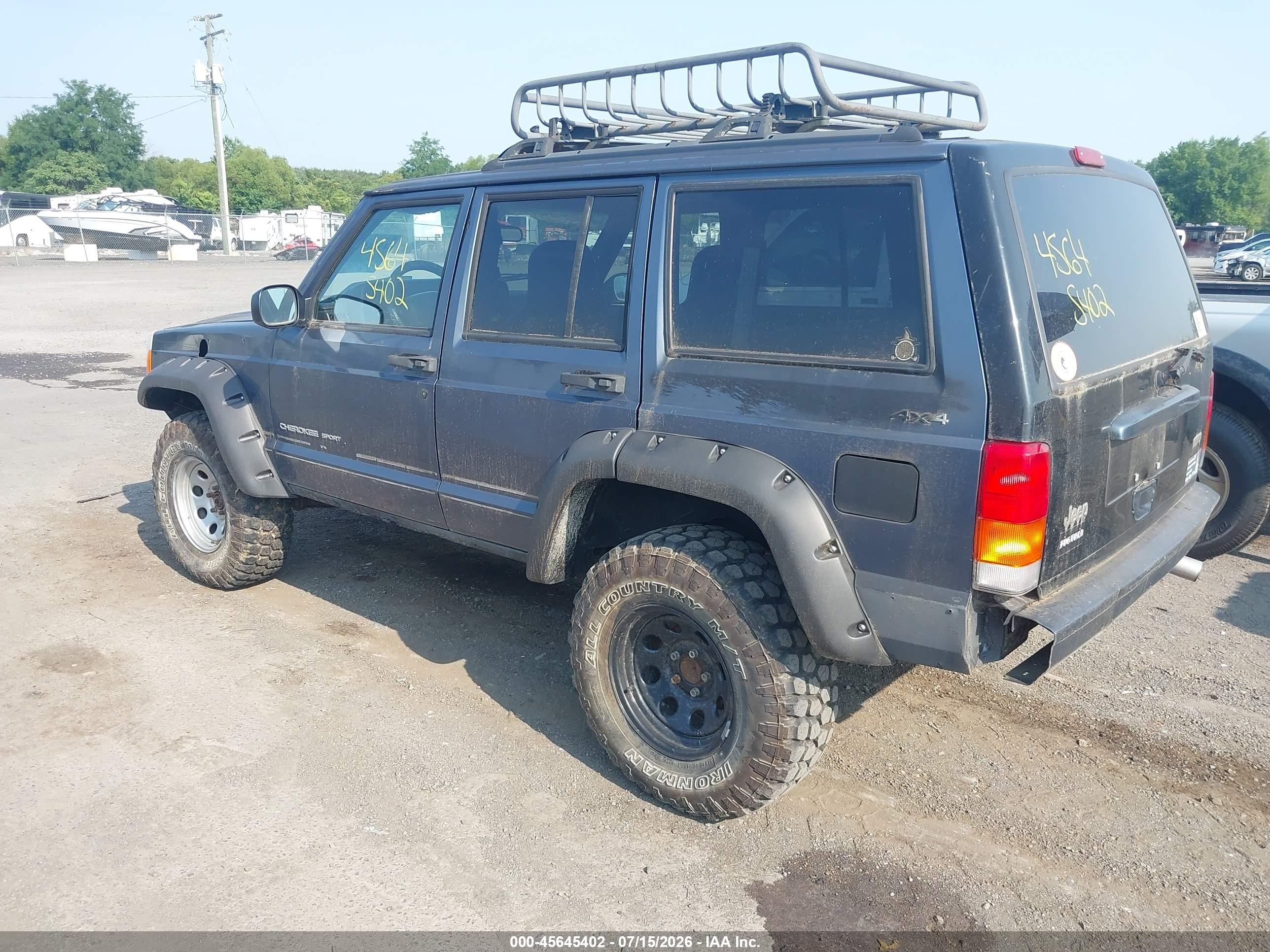2001 Jeep Cherokee Sport Black vin: 1J4FF48S11L557032