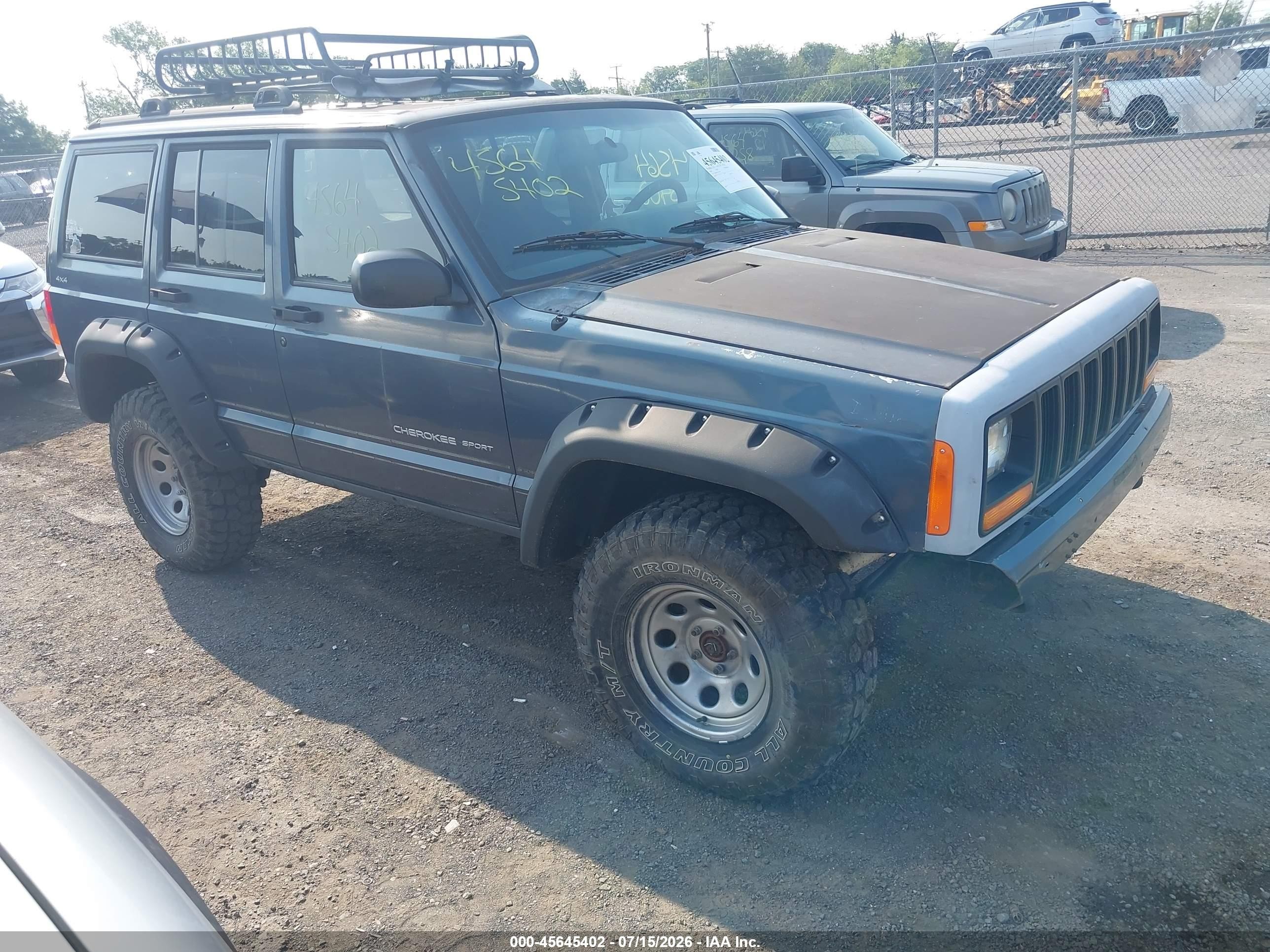 2001 Jeep Cherokee Sport Black vin: 1J4FF48S11L557032