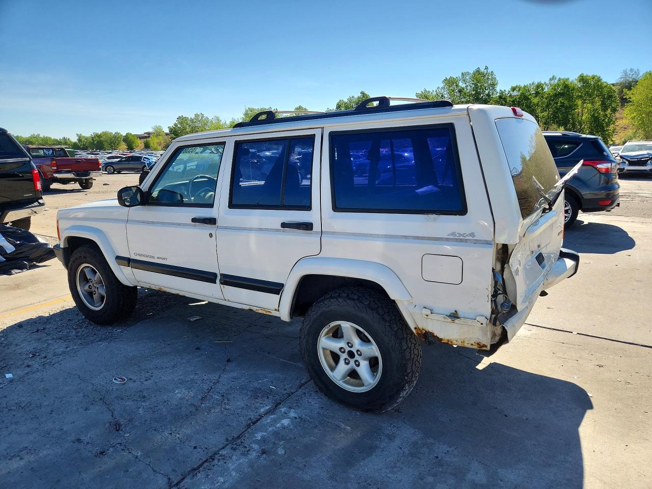 2000 Jeep Cherokee Sport Белый vin: 1J4FF48S1YL214716