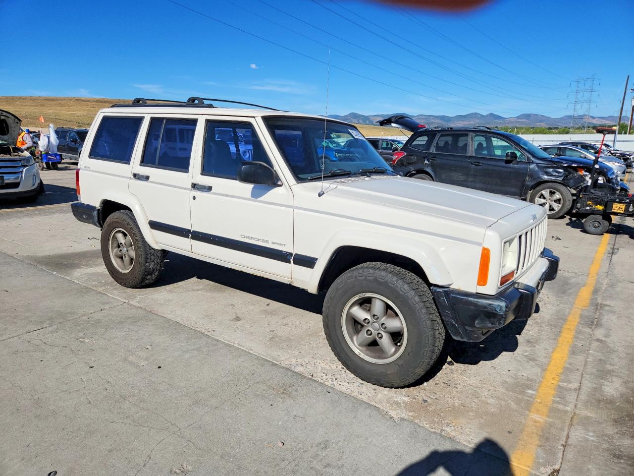 2000 Jeep Cherokee Sport Белый vin: 1J4FF48S1YL214716