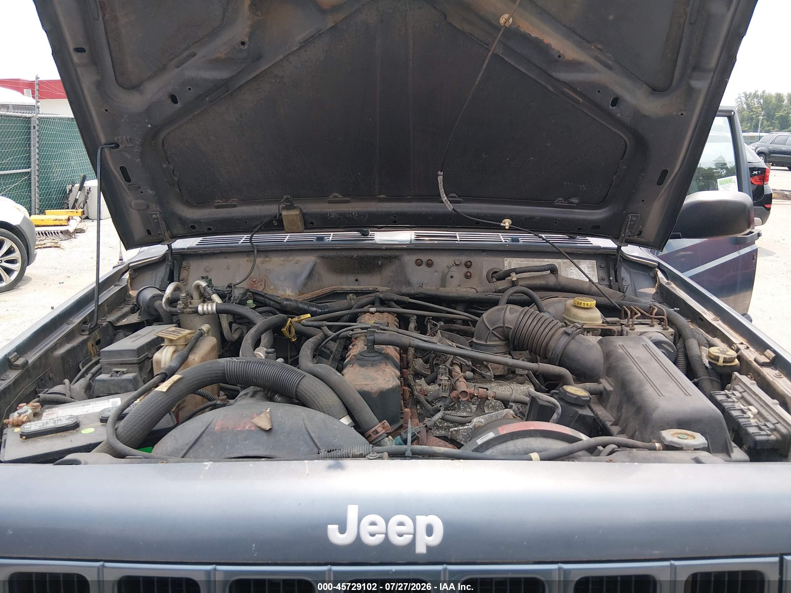 2001 Jeep Cherokee Sport Gray vin: 1J4FF48S21L579380