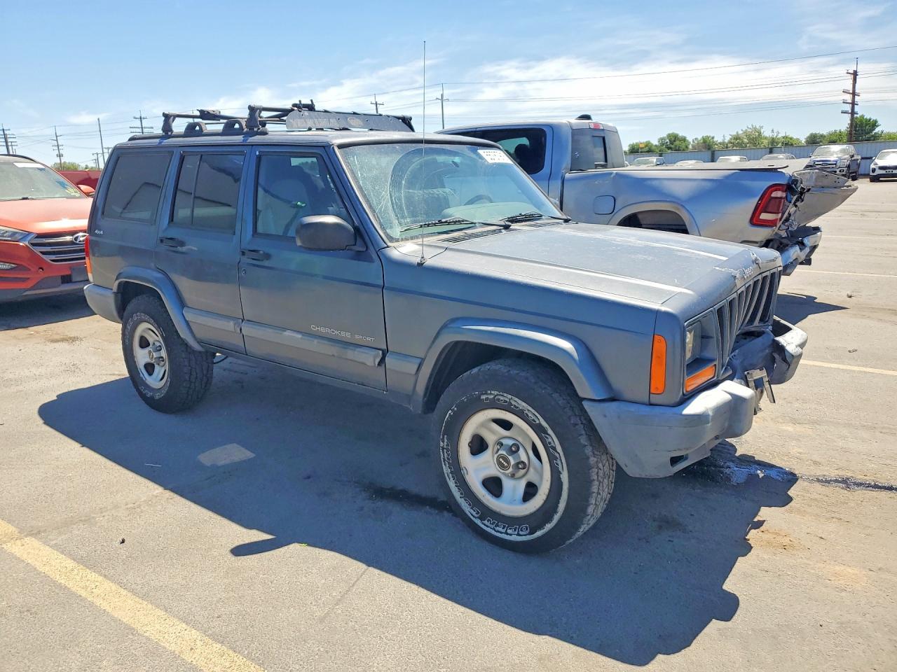 2001 Jeep Cherokee Sport Синий vin: 1J4FF48S21L600566