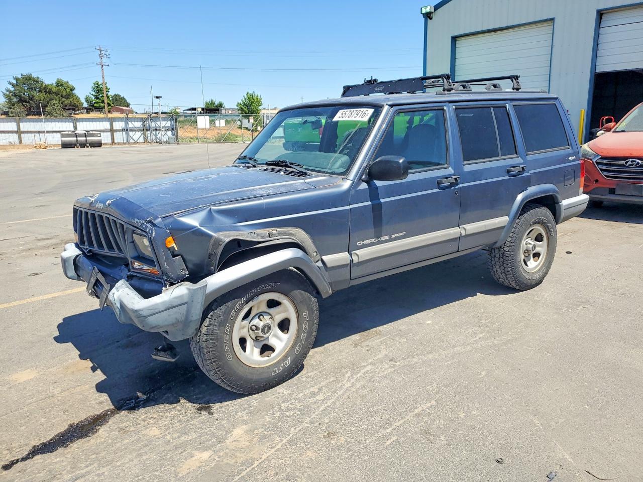 2001 Jeep Cherokee Sport Blue vin: 1J4FF48S21L600566