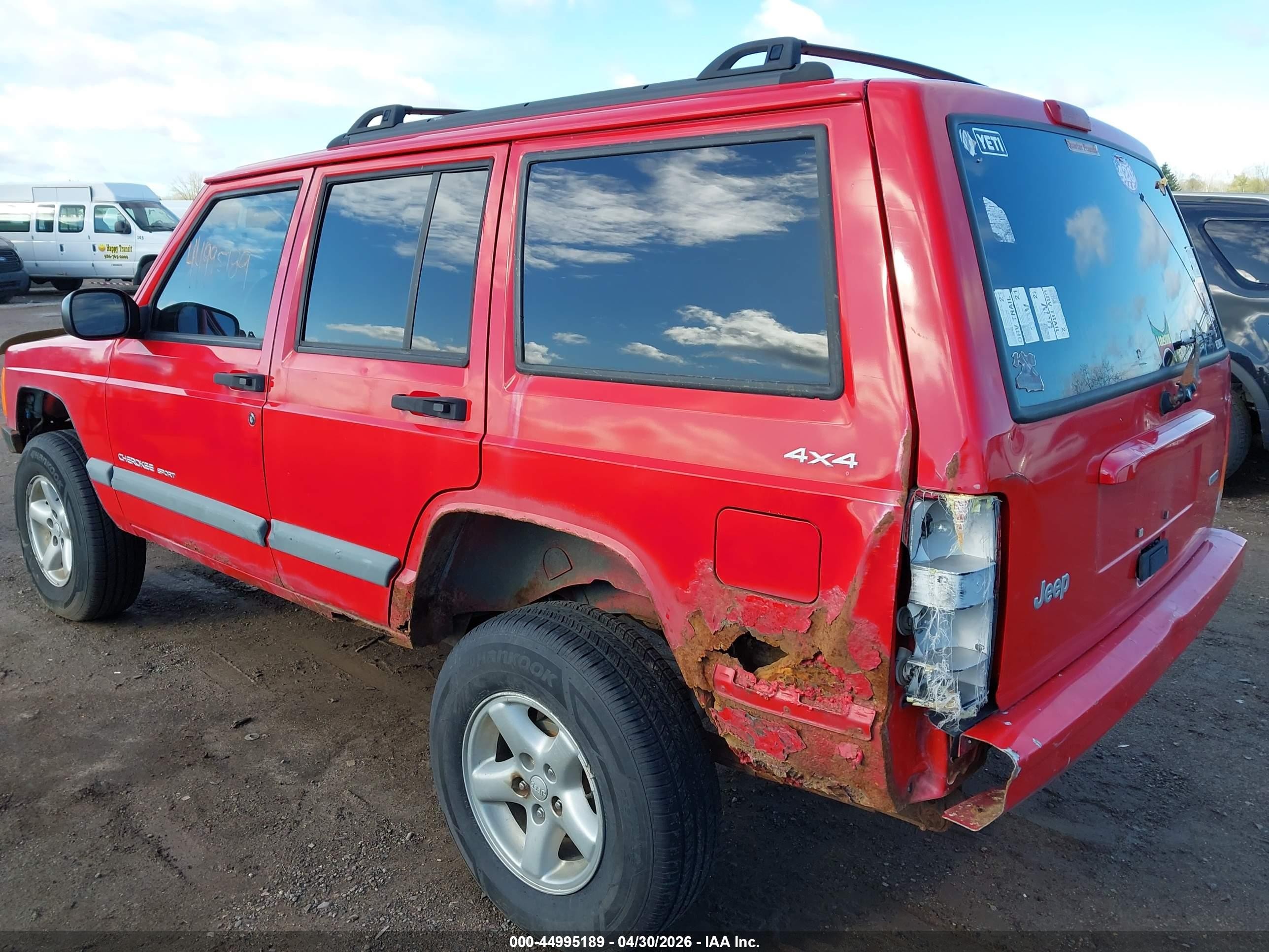 2000 Jeep Cherokee Sport Red vin: 1J4FF48S2YL112843