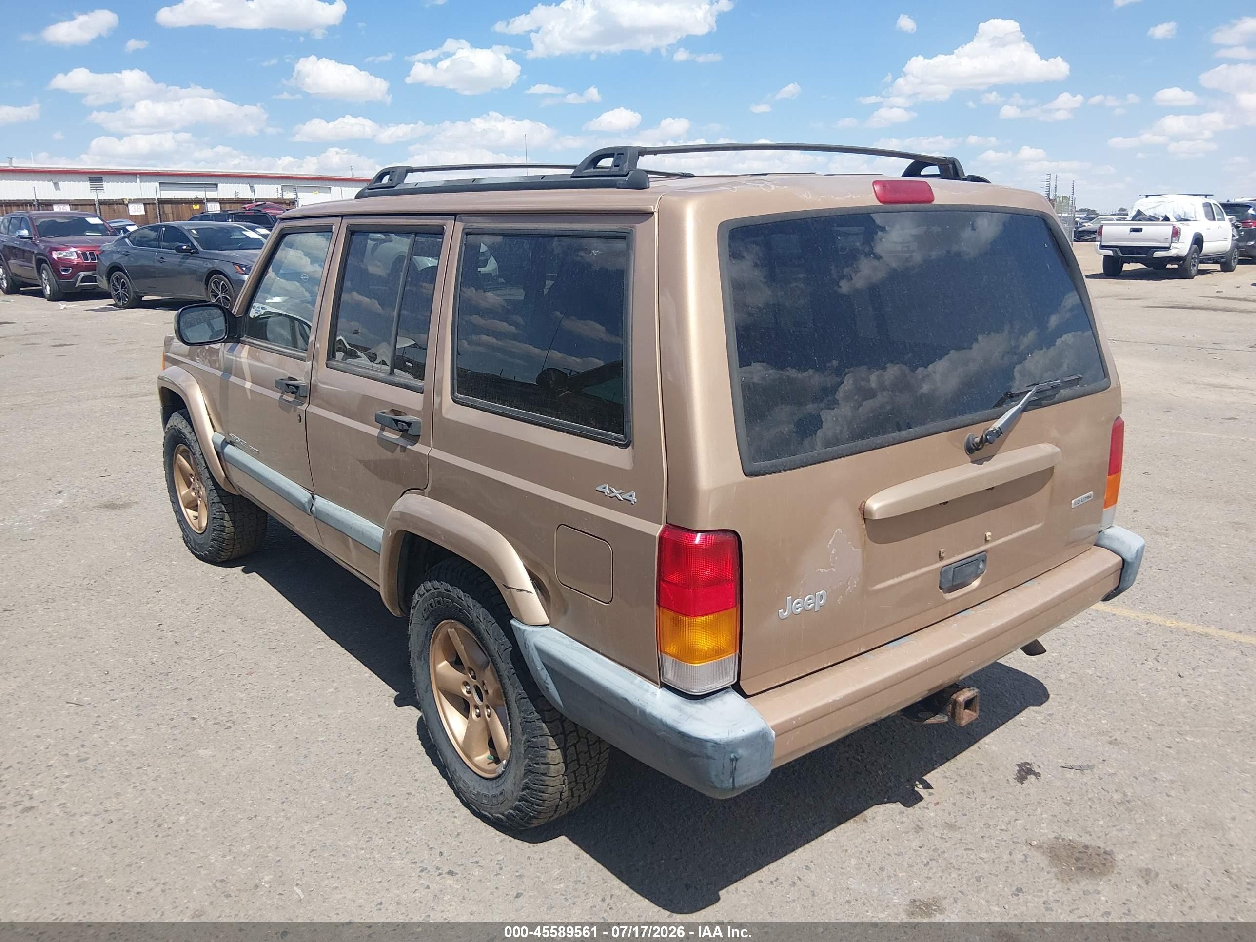 2000 Jeep Cherokee Sport Gold vin: 1J4FF48S2YL160410