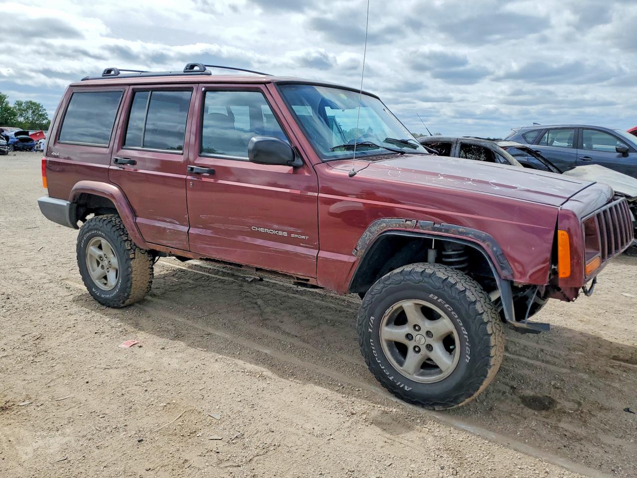 2001 Jeep Cherokee Sport Maroon vin: 1J4FF48S31L523304