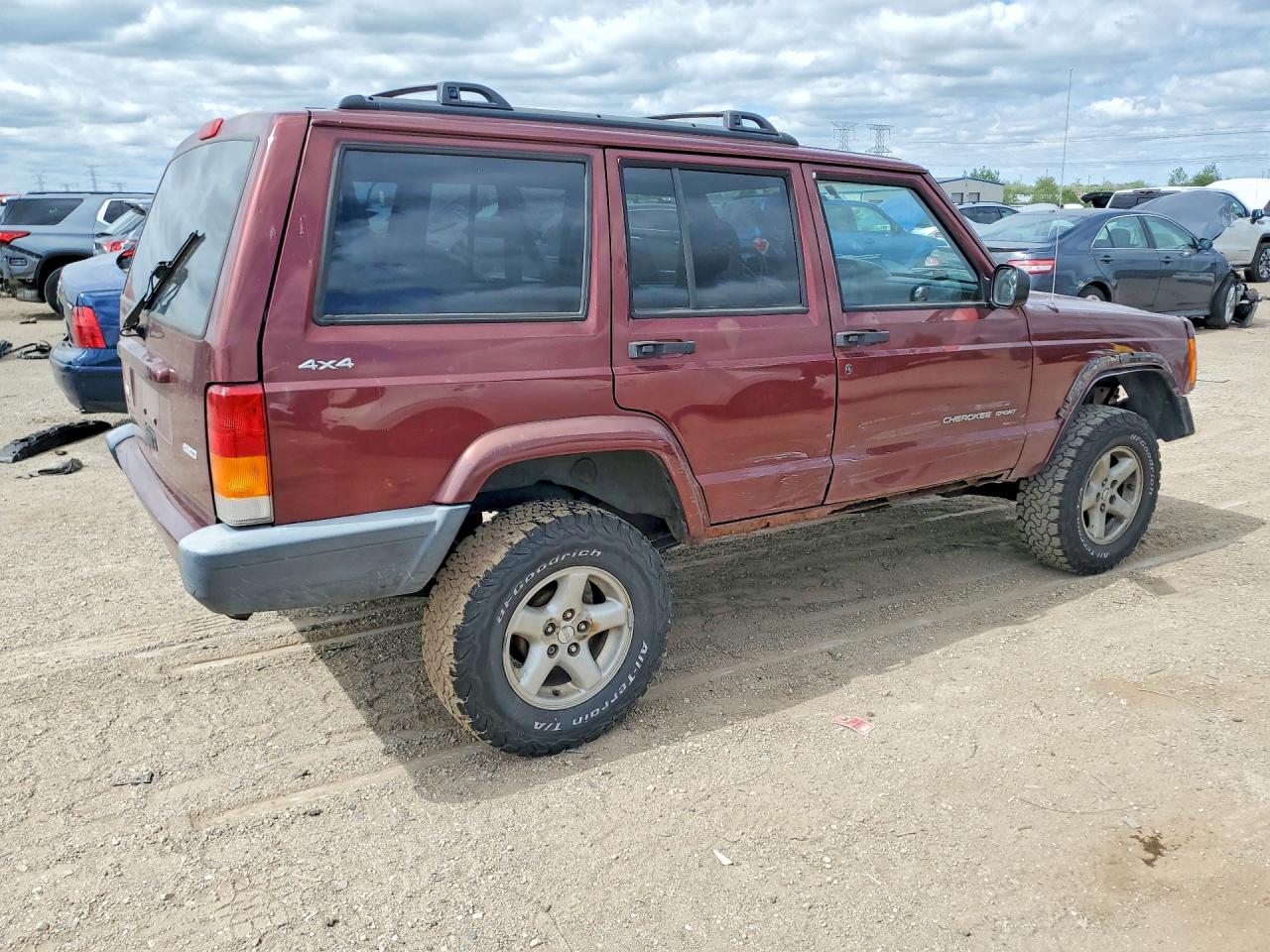 2001 Jeep Cherokee Sport Maroon vin: 1J4FF48S31L523304