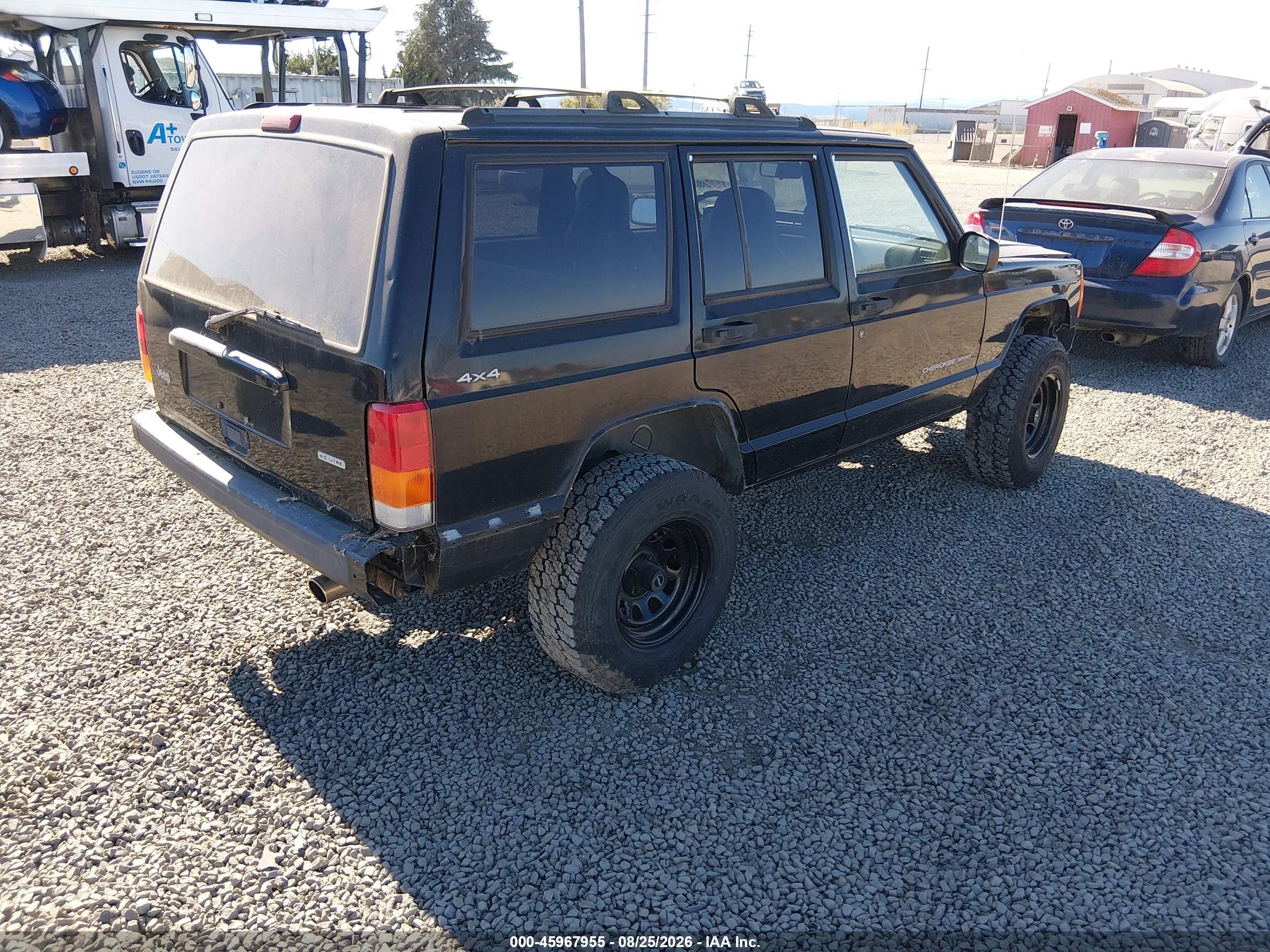 2000 Jeep Cherokee Sport Black vin: 1J4FF48S3YL119039