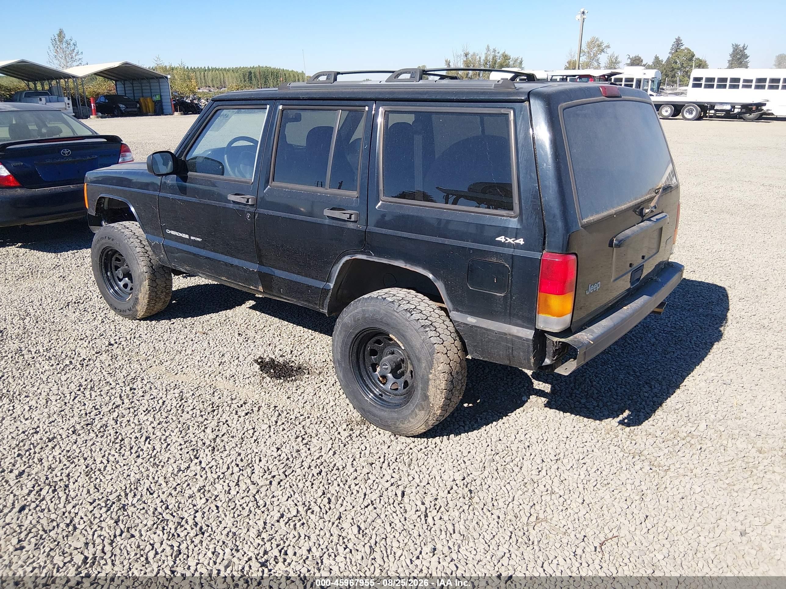 2000 Jeep Cherokee Sport Black vin: 1J4FF48S3YL119039