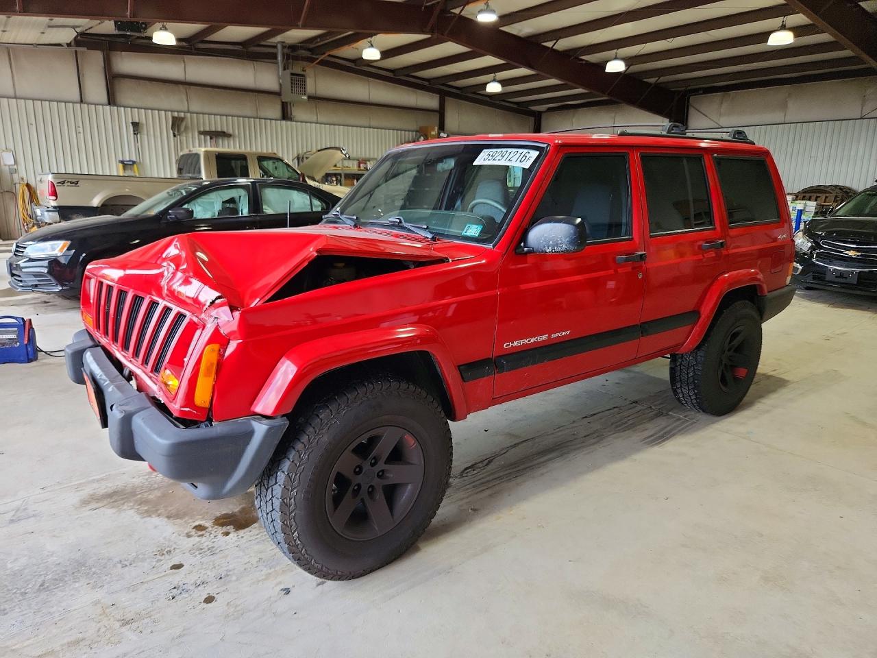 2001 Jeep Cherokee Sport Red vin: 1J4FF48S41L528804