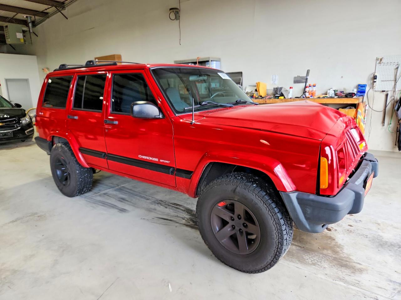 2001 Jeep Cherokee Sport Red vin: 1J4FF48S41L528804