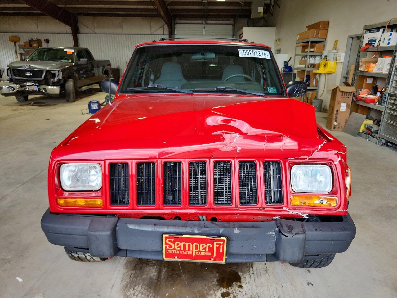 2001 Jeep Cherokee Sport Red vin: 1J4FF48S41L528804