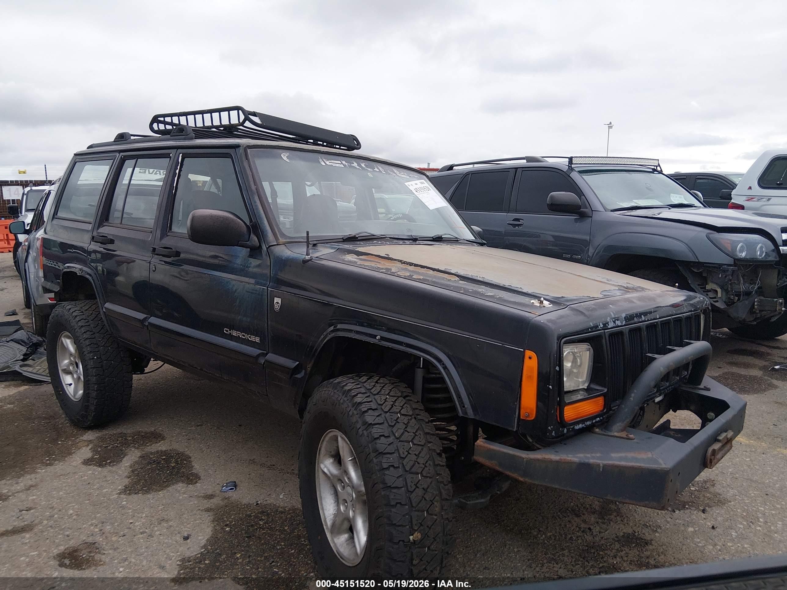 2001 Jeep Cherokee Sport Black vin: 1J4FF48S41L612170