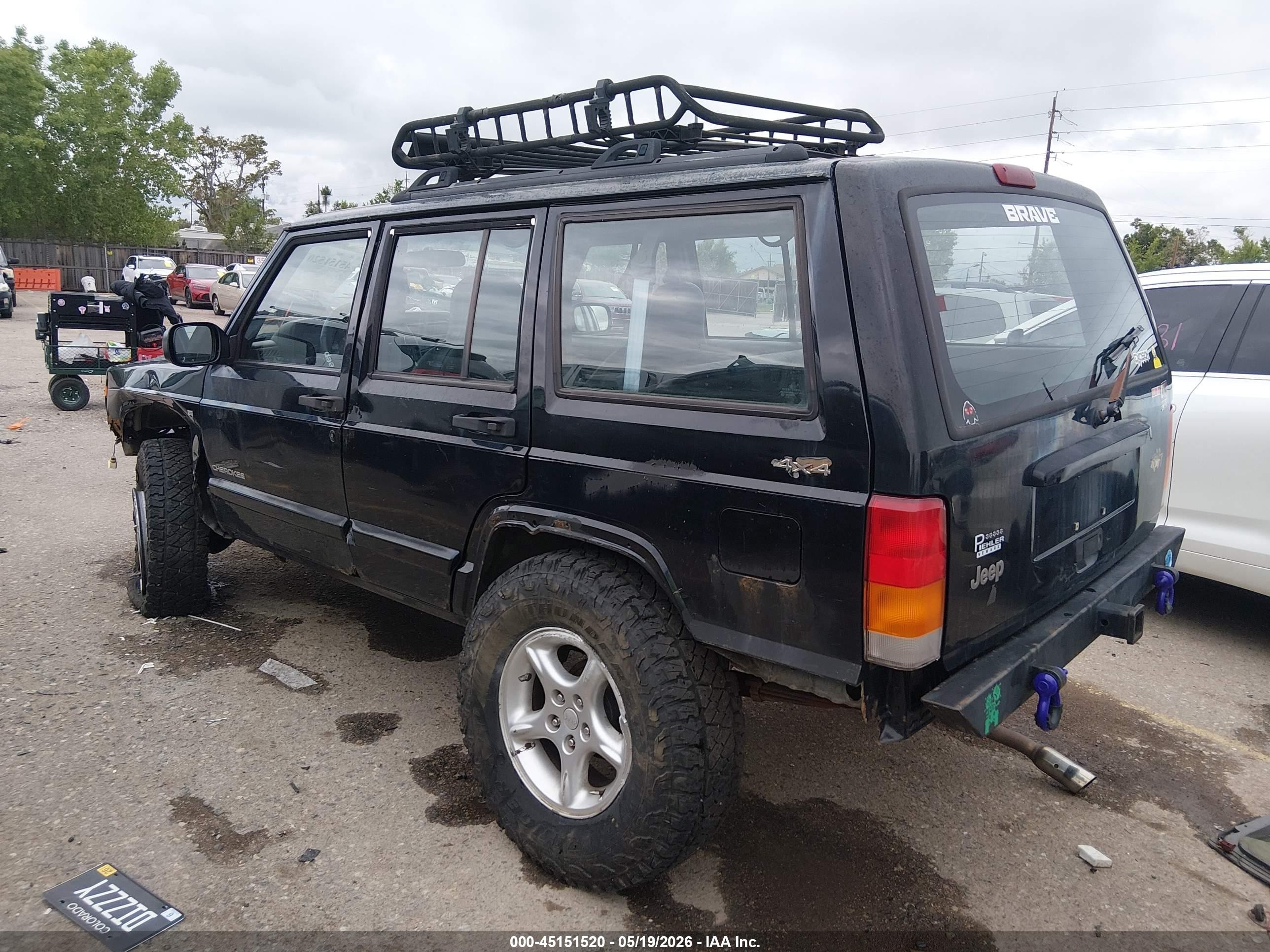 2001 Jeep Cherokee Sport Black vin: 1J4FF48S41L612170