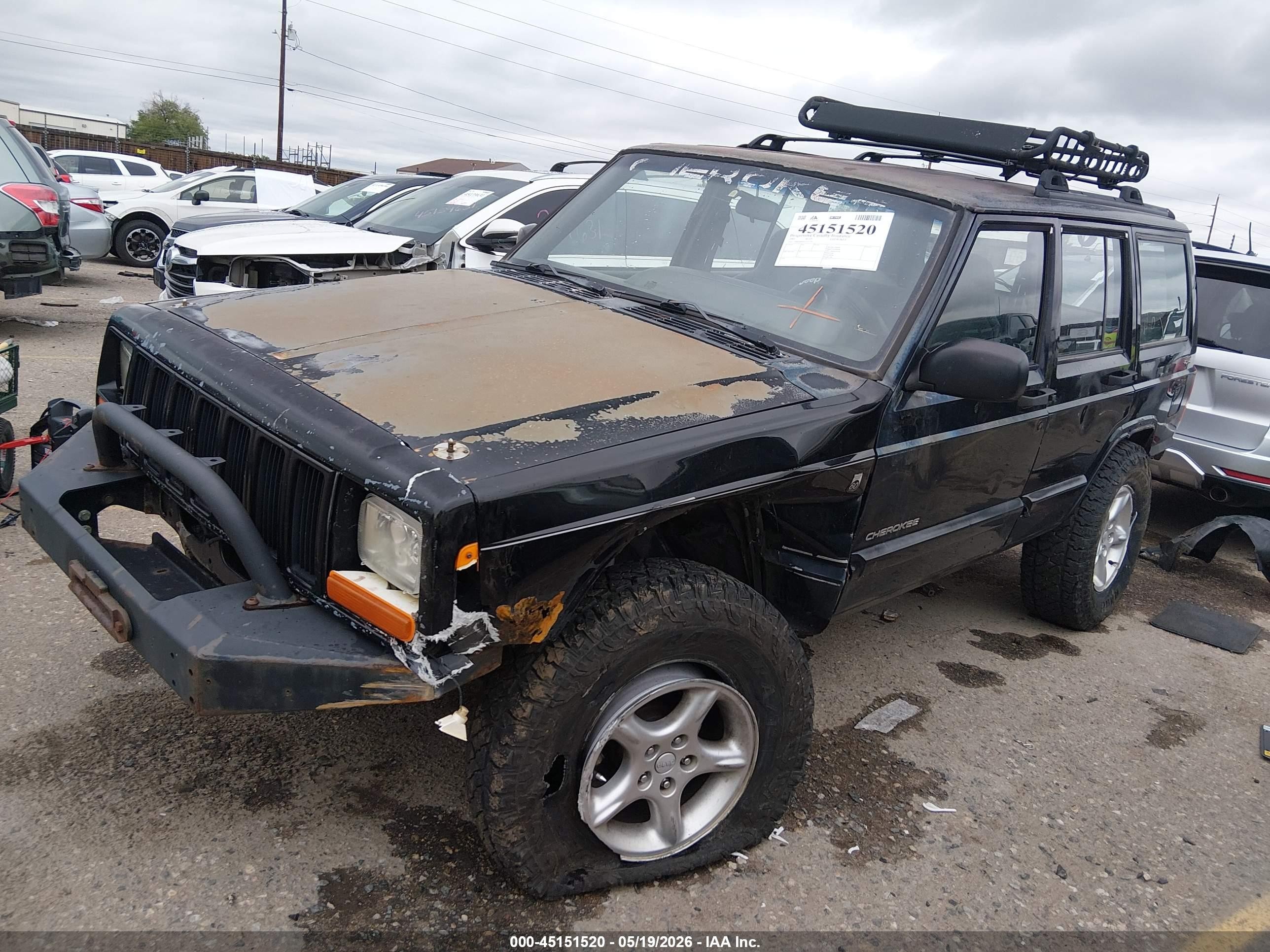 2001 Jeep Cherokee Sport Black vin: 1J4FF48S41L612170