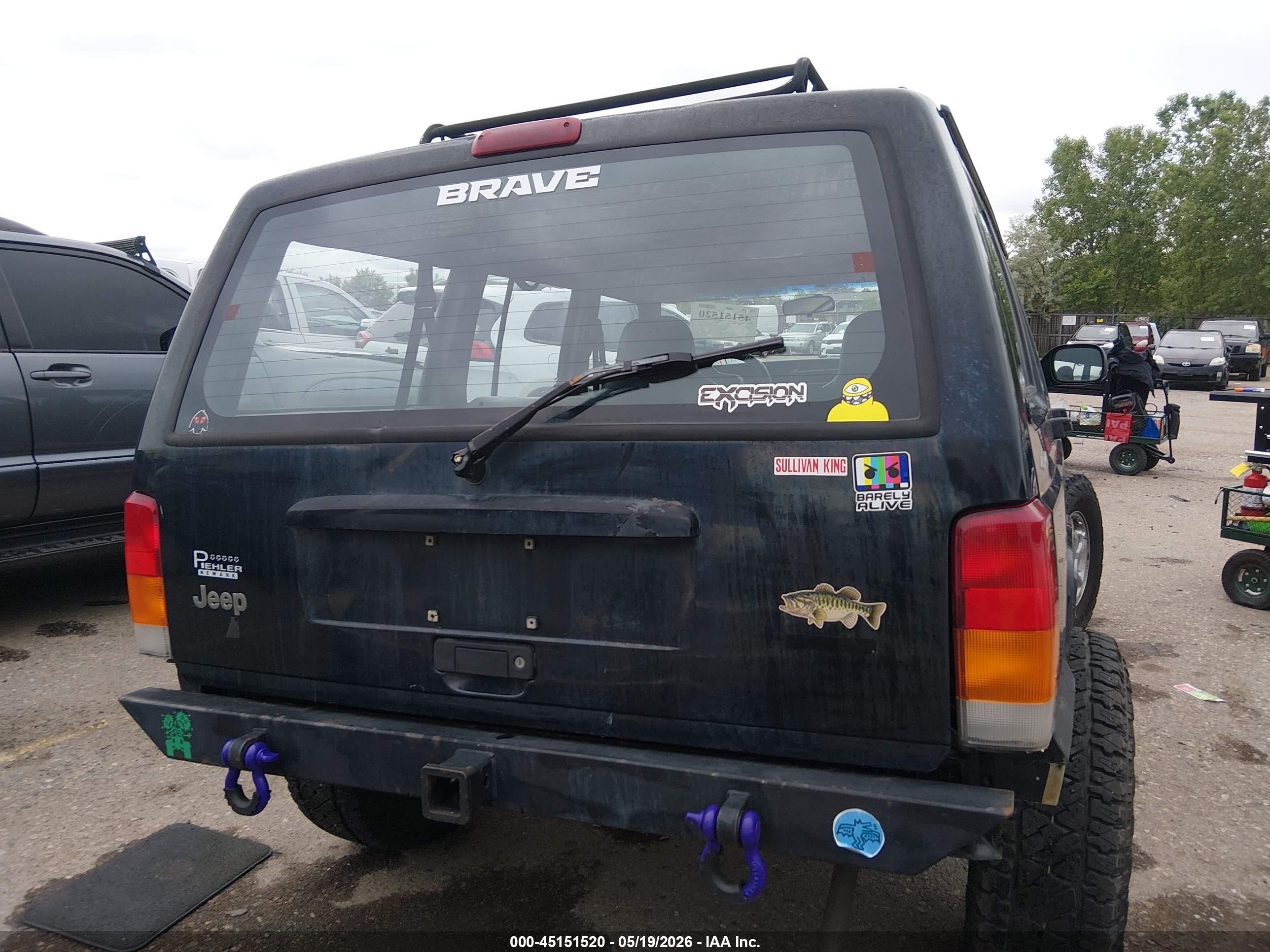 2001 Jeep Cherokee Sport Black vin: 1J4FF48S41L612170