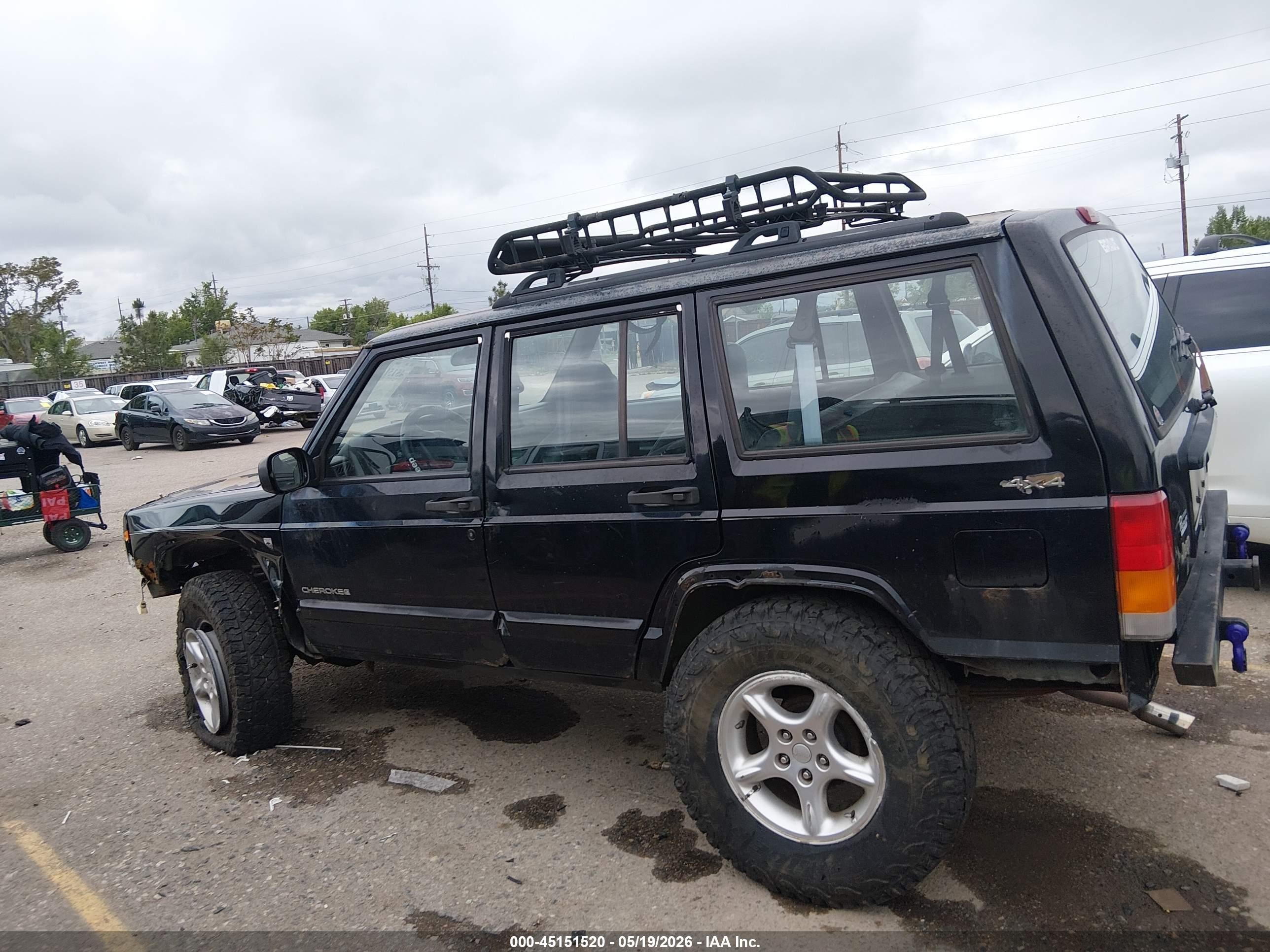 2001 Jeep Cherokee Sport Black vin: 1J4FF48S41L612170