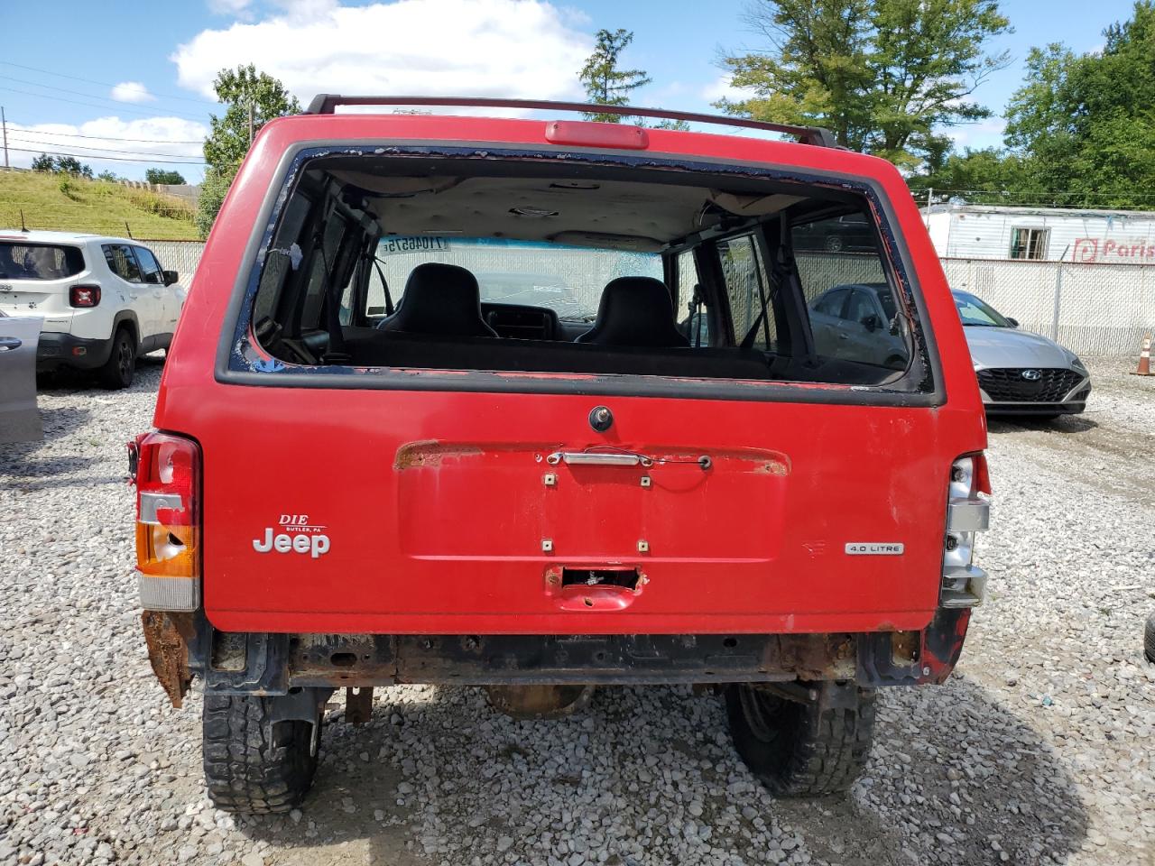 2001 Jeep Cherokee Red vin: 1J4FF48S51L569457