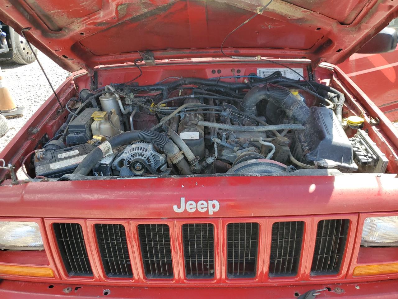 2001 Jeep Cherokee Red vin: 1J4FF48S51L569457