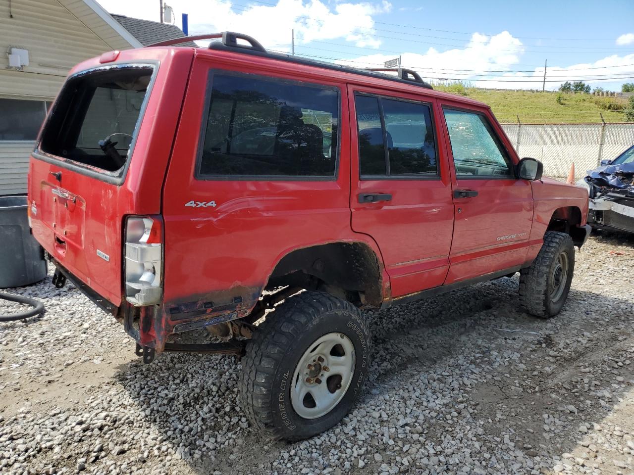 2001 Jeep Cherokee Red vin: 1J4FF48S51L569457