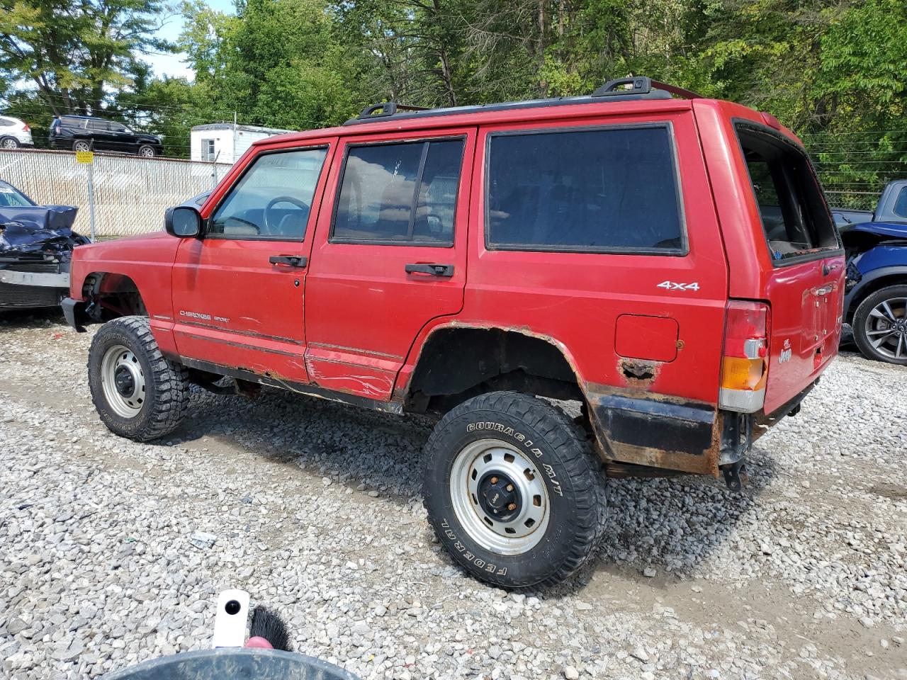 2001 Jeep Cherokee Red vin: 1J4FF48S51L569457