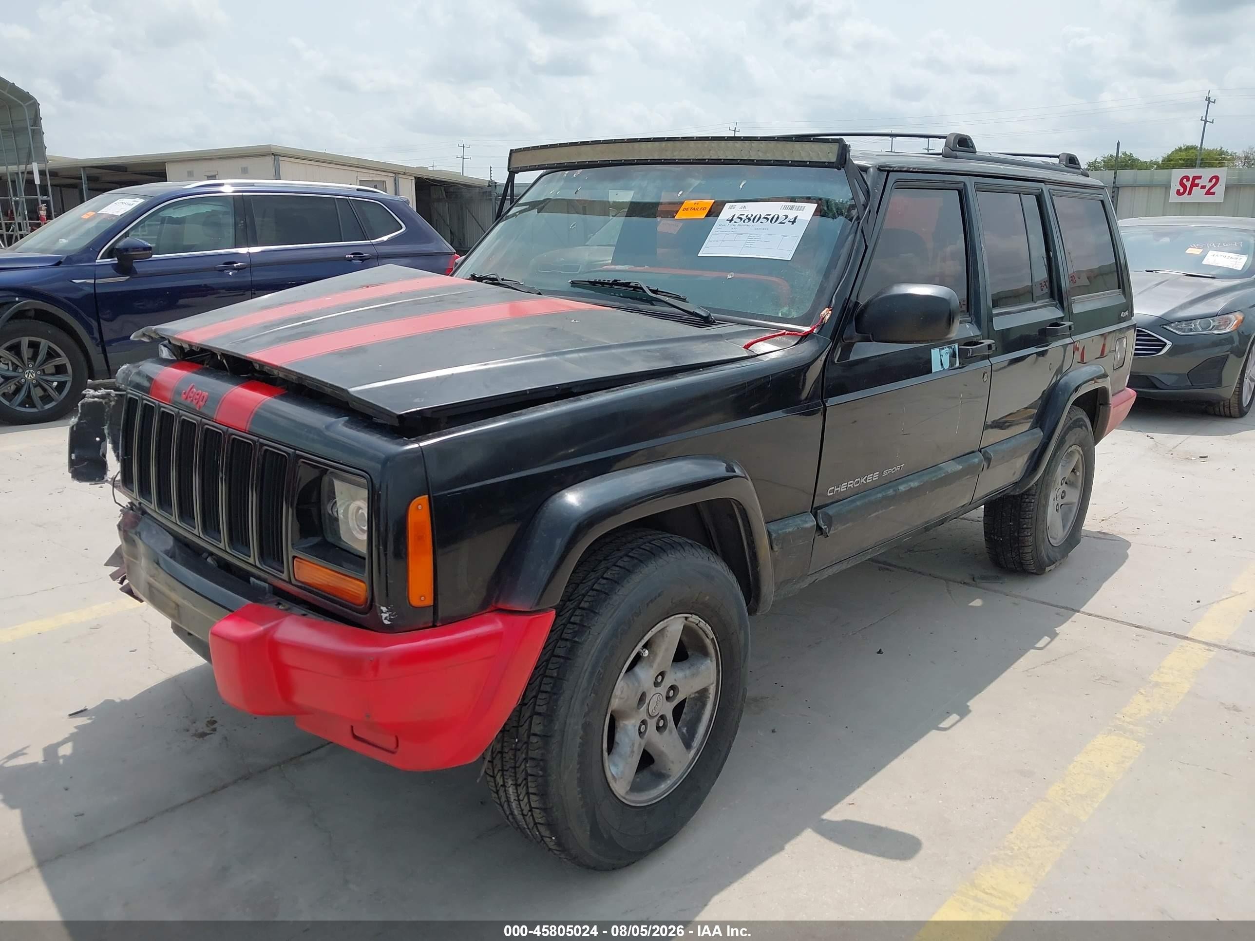 2001 Jeep Cherokee Sport Черный vin: 1J4FF48S51L588137