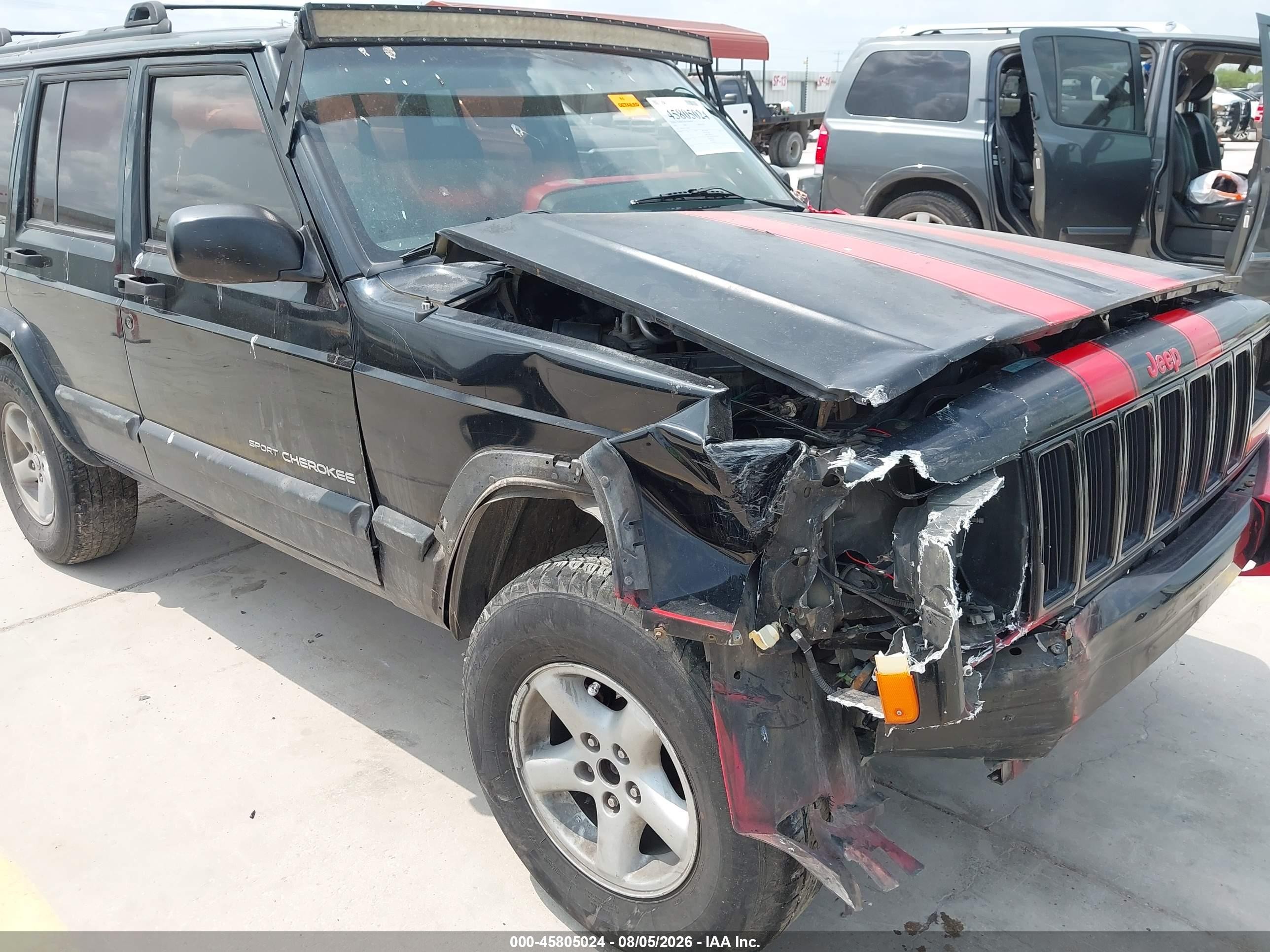 2001 Jeep Cherokee Sport Черный vin: 1J4FF48S51L588137
