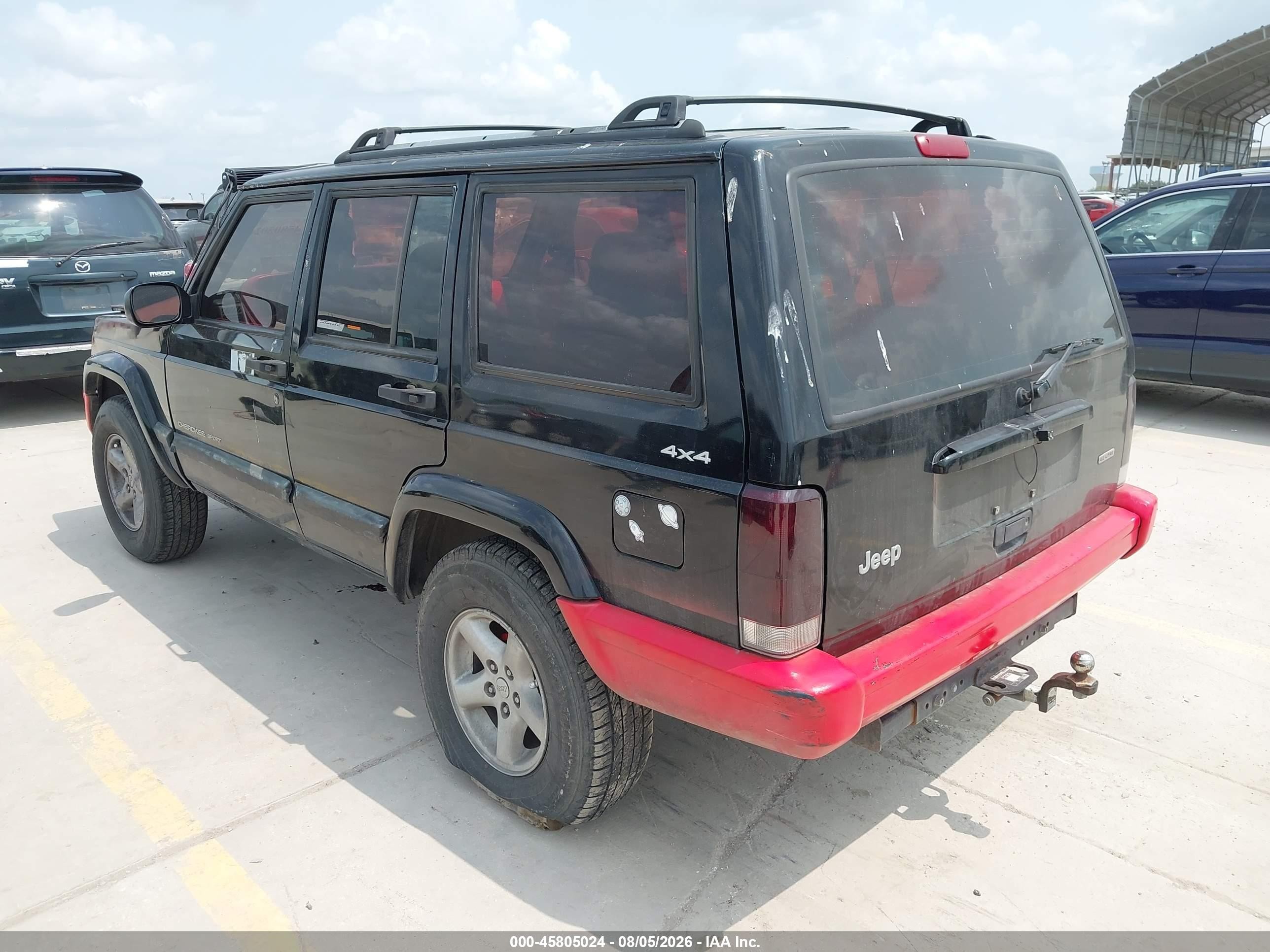2001 Jeep Cherokee Sport Черный vin: 1J4FF48S51L588137
