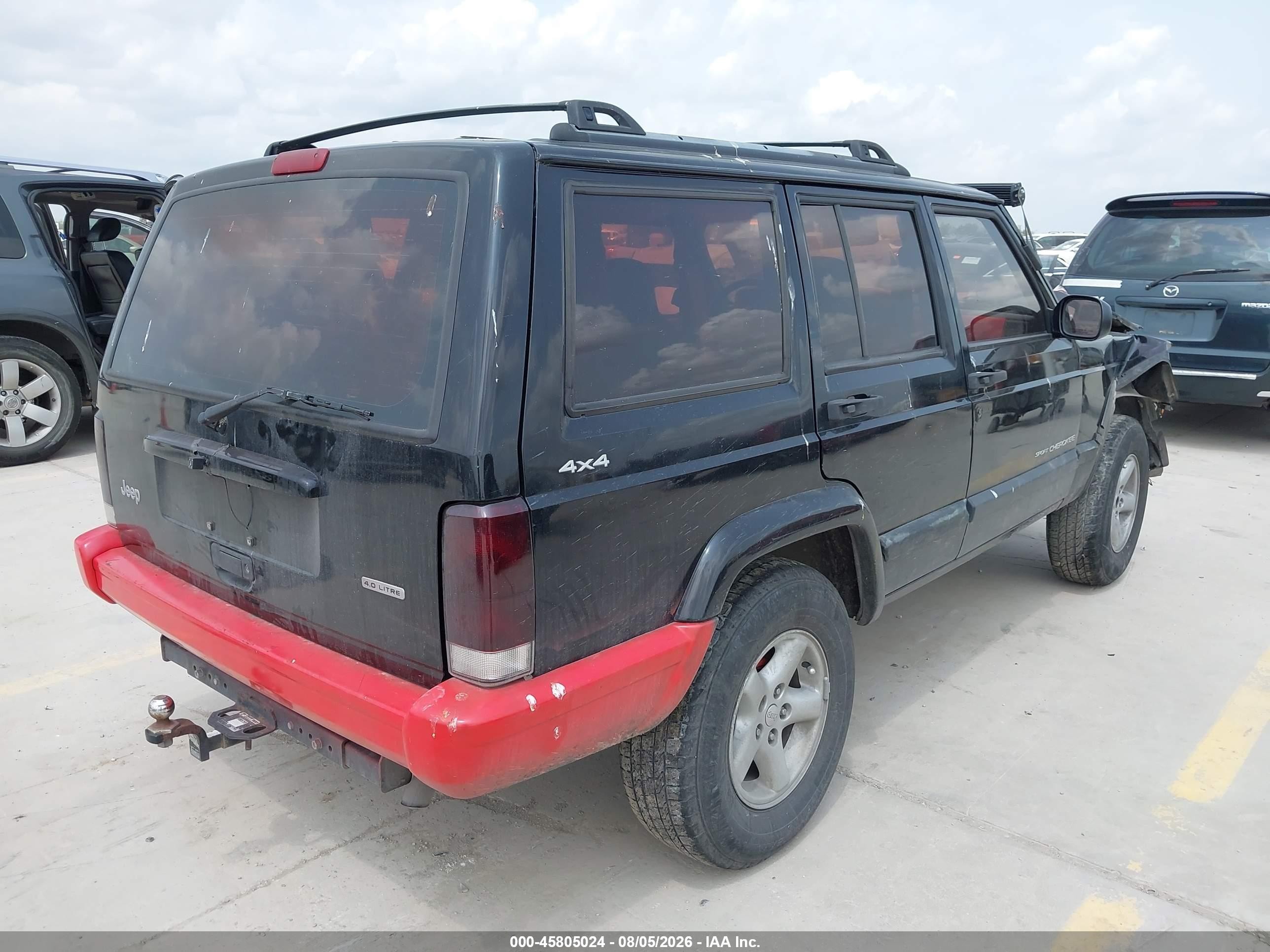2001 Jeep Cherokee Sport Черный vin: 1J4FF48S51L588137