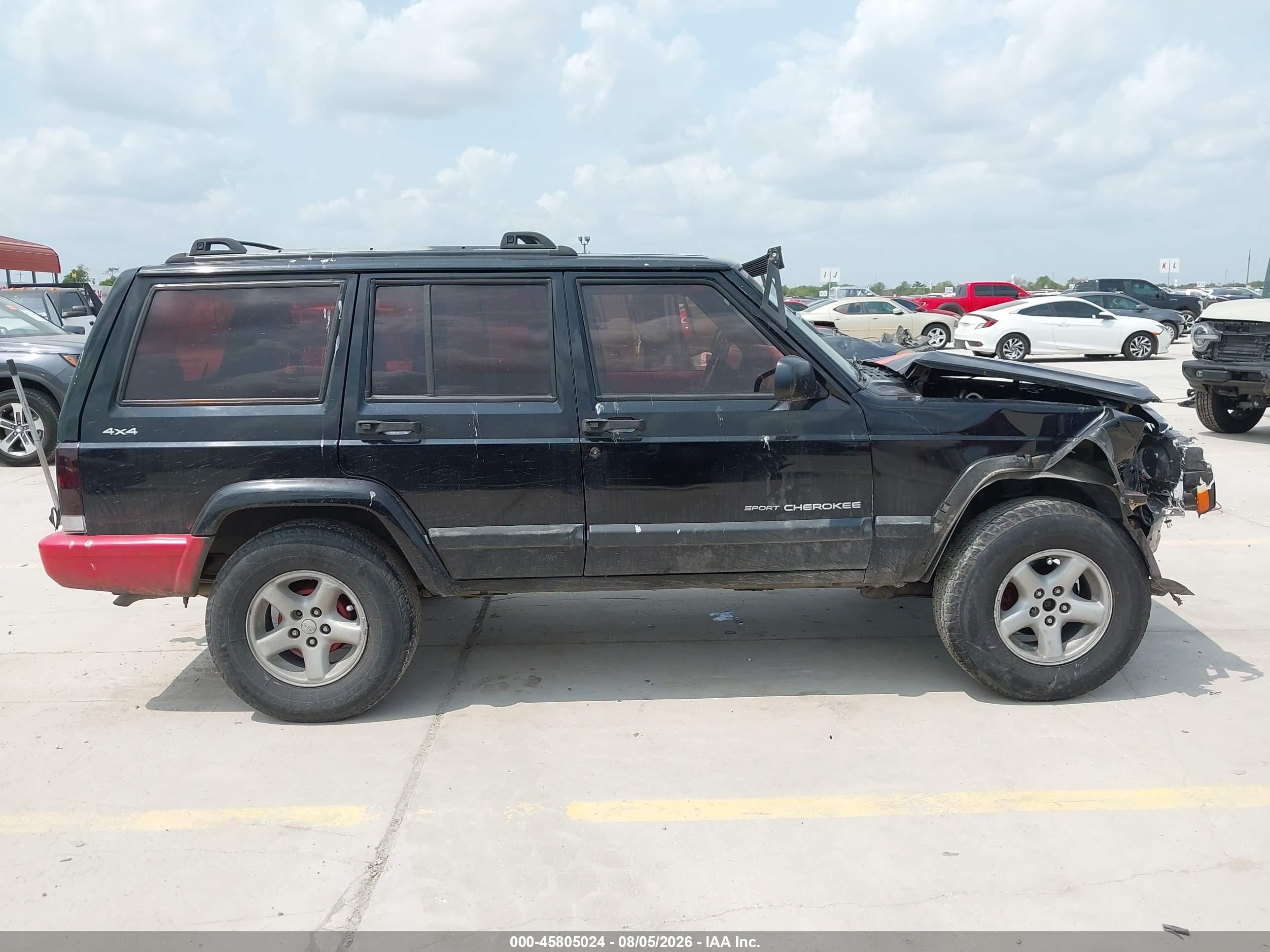 2001 Jeep Cherokee Sport Черный vin: 1J4FF48S51L588137