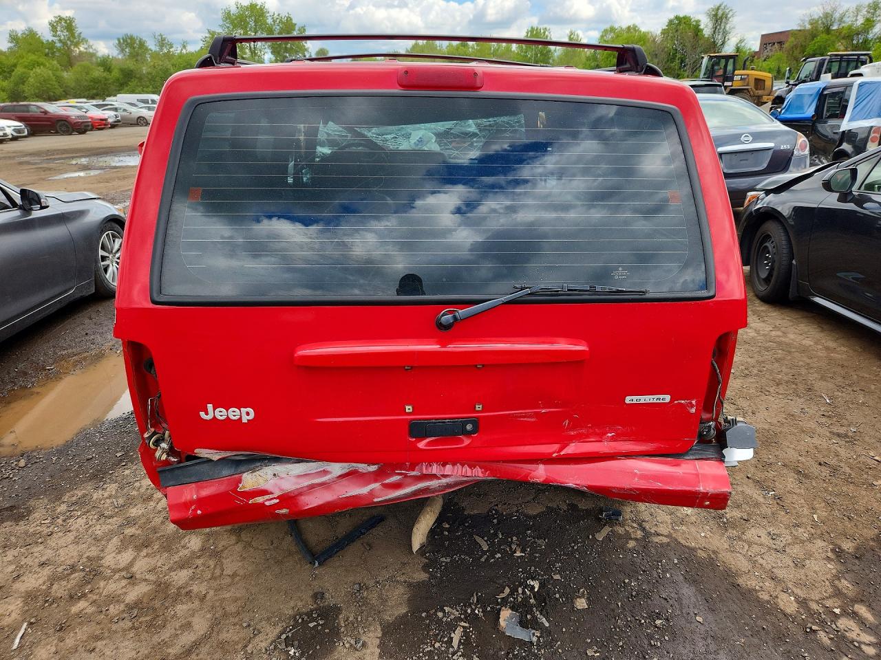 2000 Jeep Cherokee Sport Red vin: 1J4FF48S5YL118099