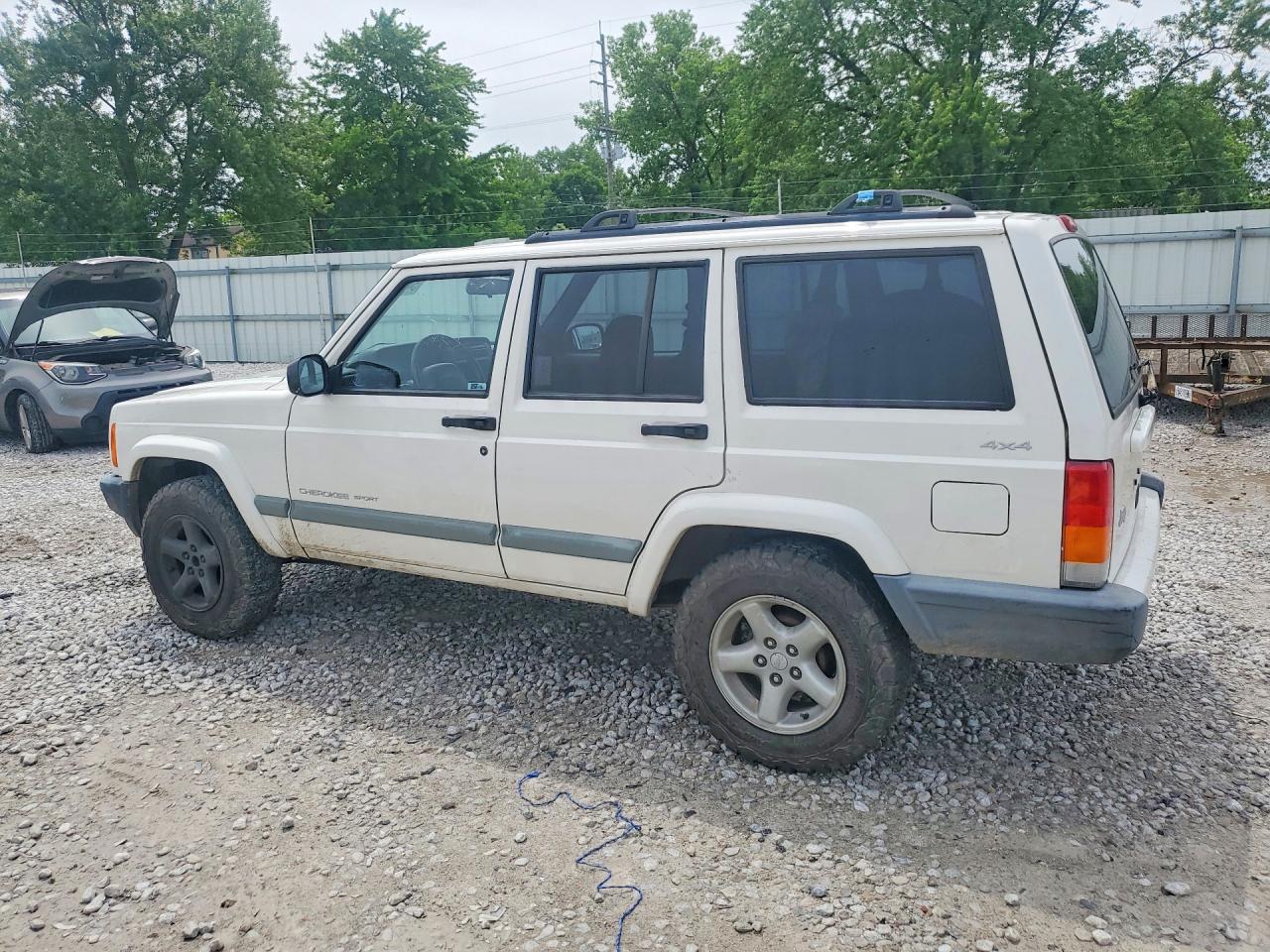 2001 Jeep Cherokee Sport White vin: 1J4FF48S61L514550
