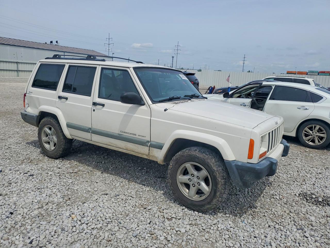 2001 Jeep Cherokee Sport White vin: 1J4FF48S61L514550