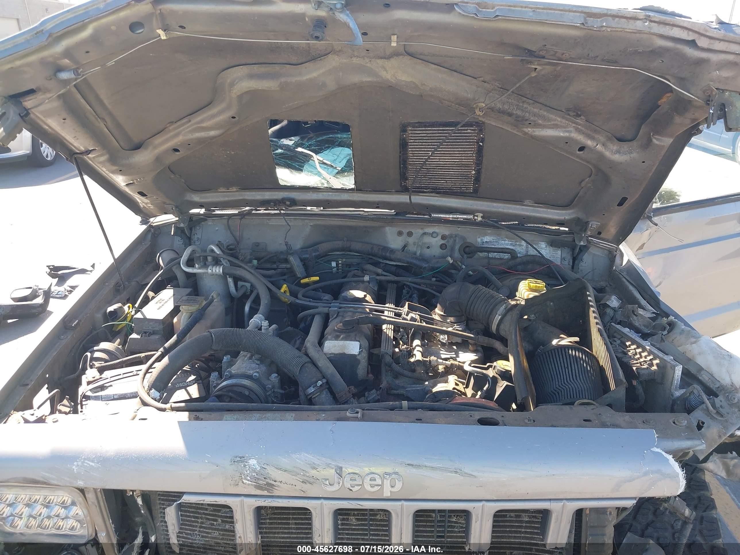 2001 Jeep Cherokee Sport Silver vin: 1J4FF48S61L554580