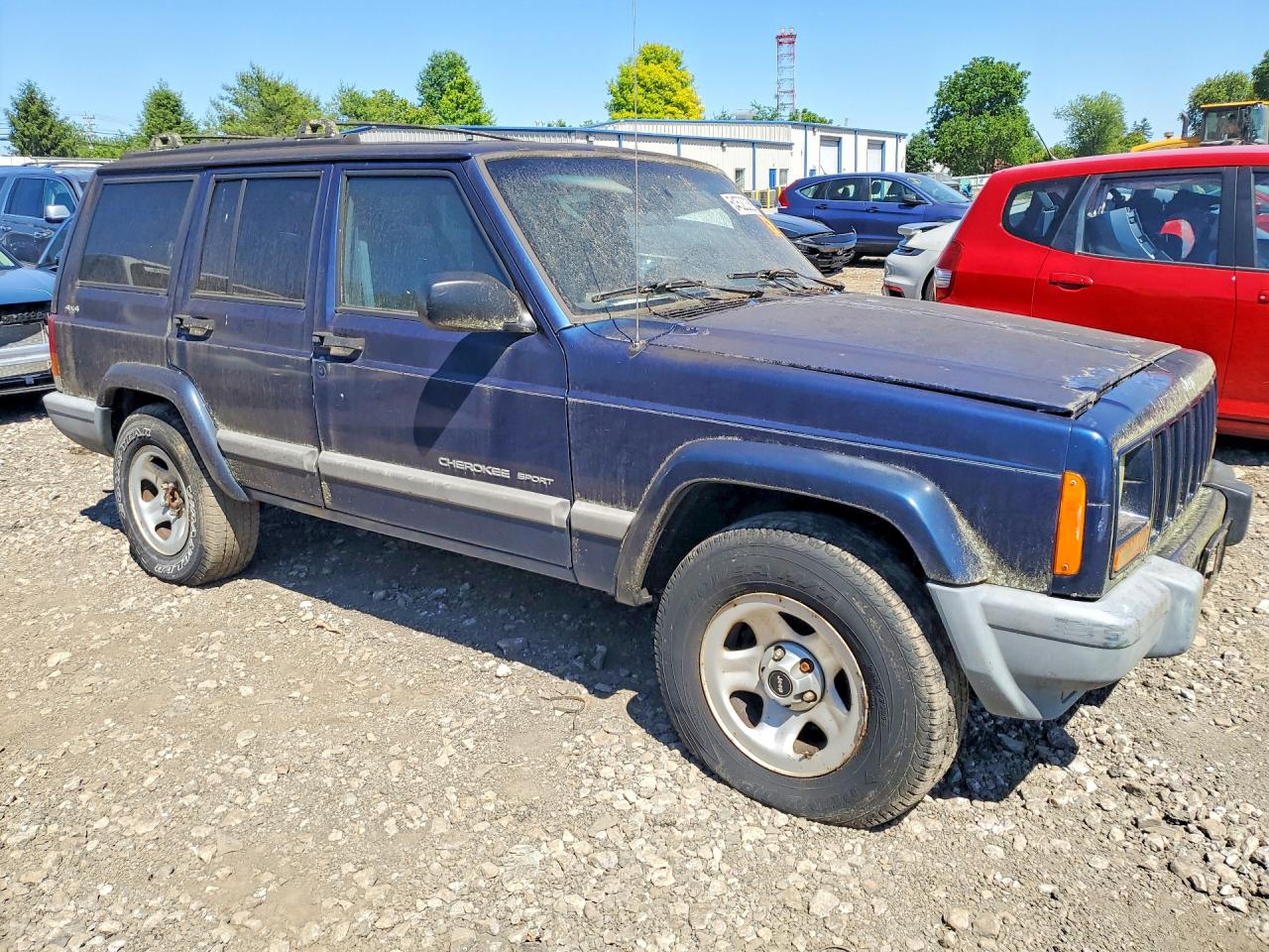 2001 Jeep Cherokee Sport Синий vin: 1J4FF48S61L613546