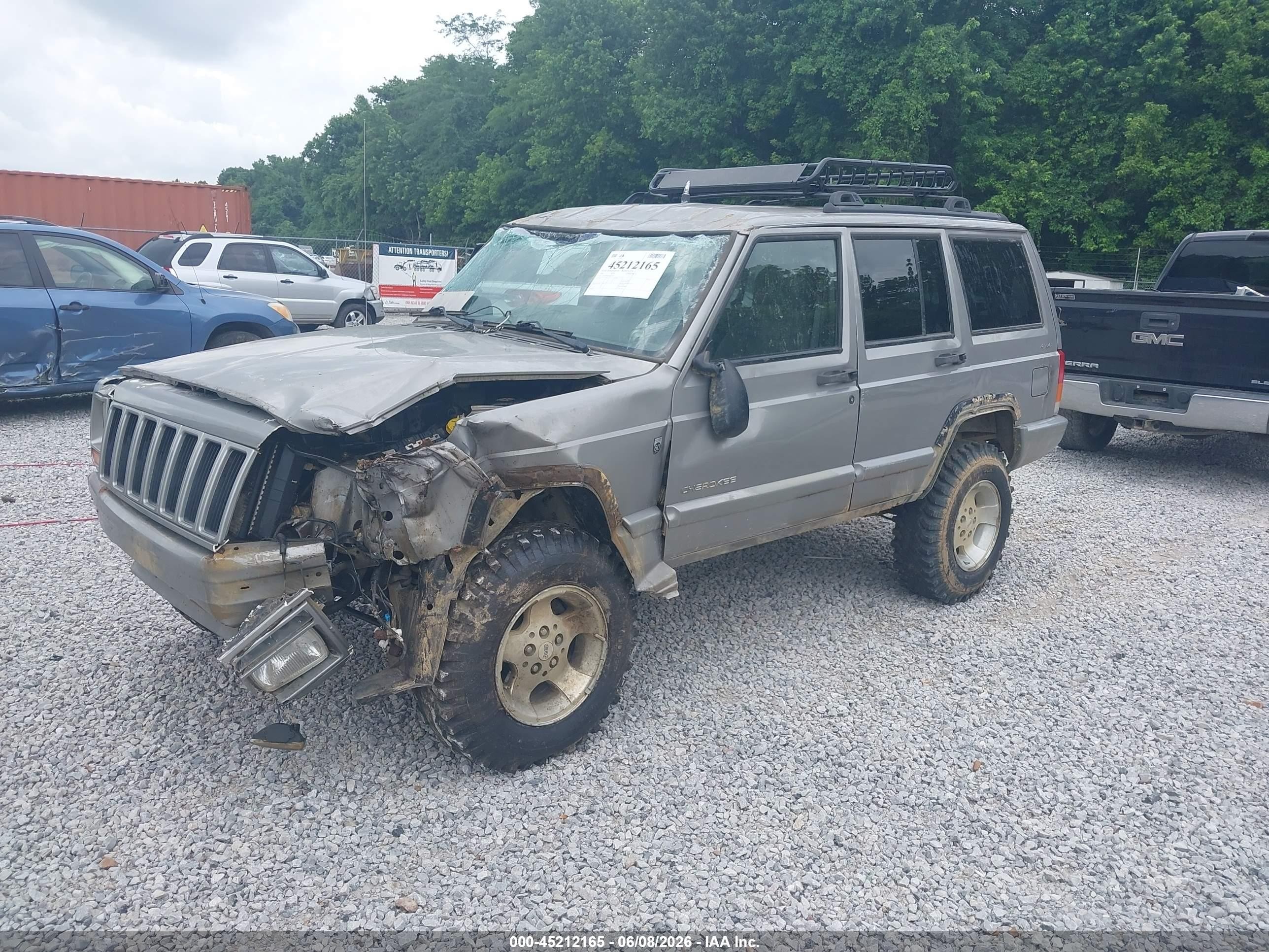 2001 Jeep Cherokee Sport Gray vin: 1J4FF48S61L626197