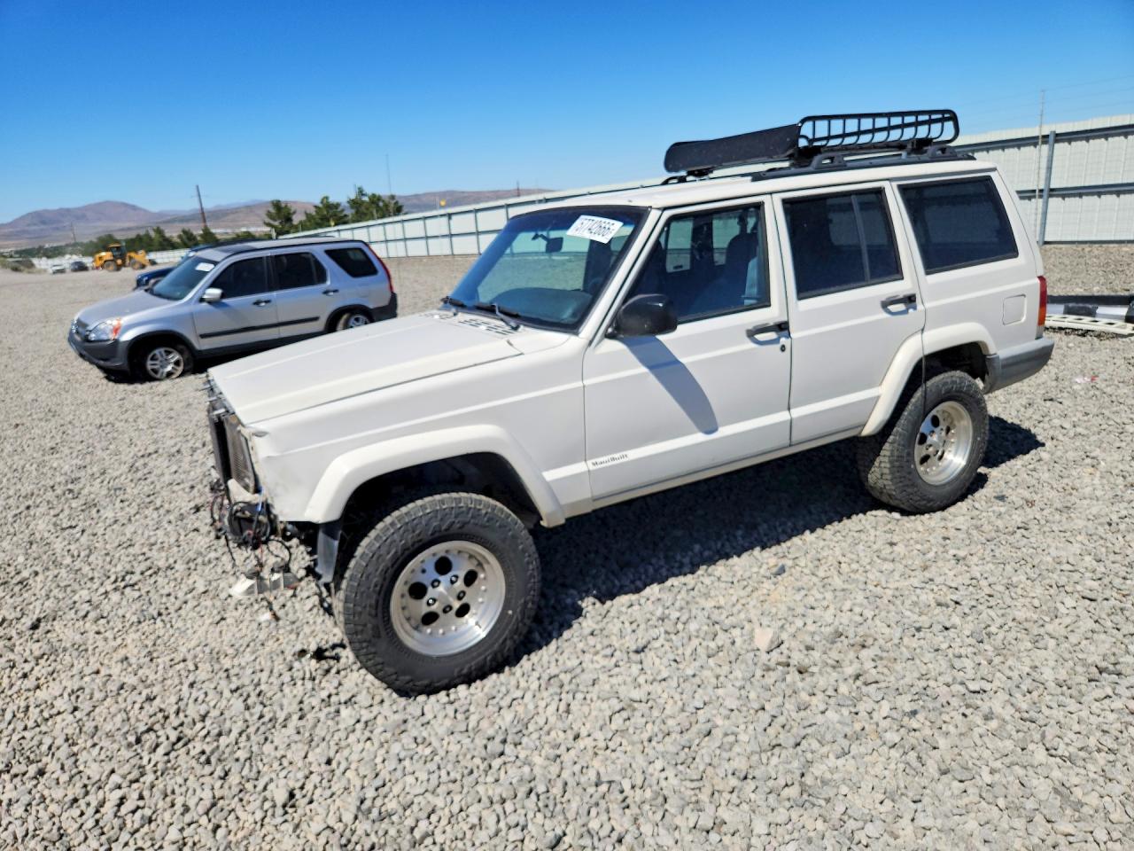 2000 Jeep Cherokee Sport White vin: 1J4FF48S6YL120721