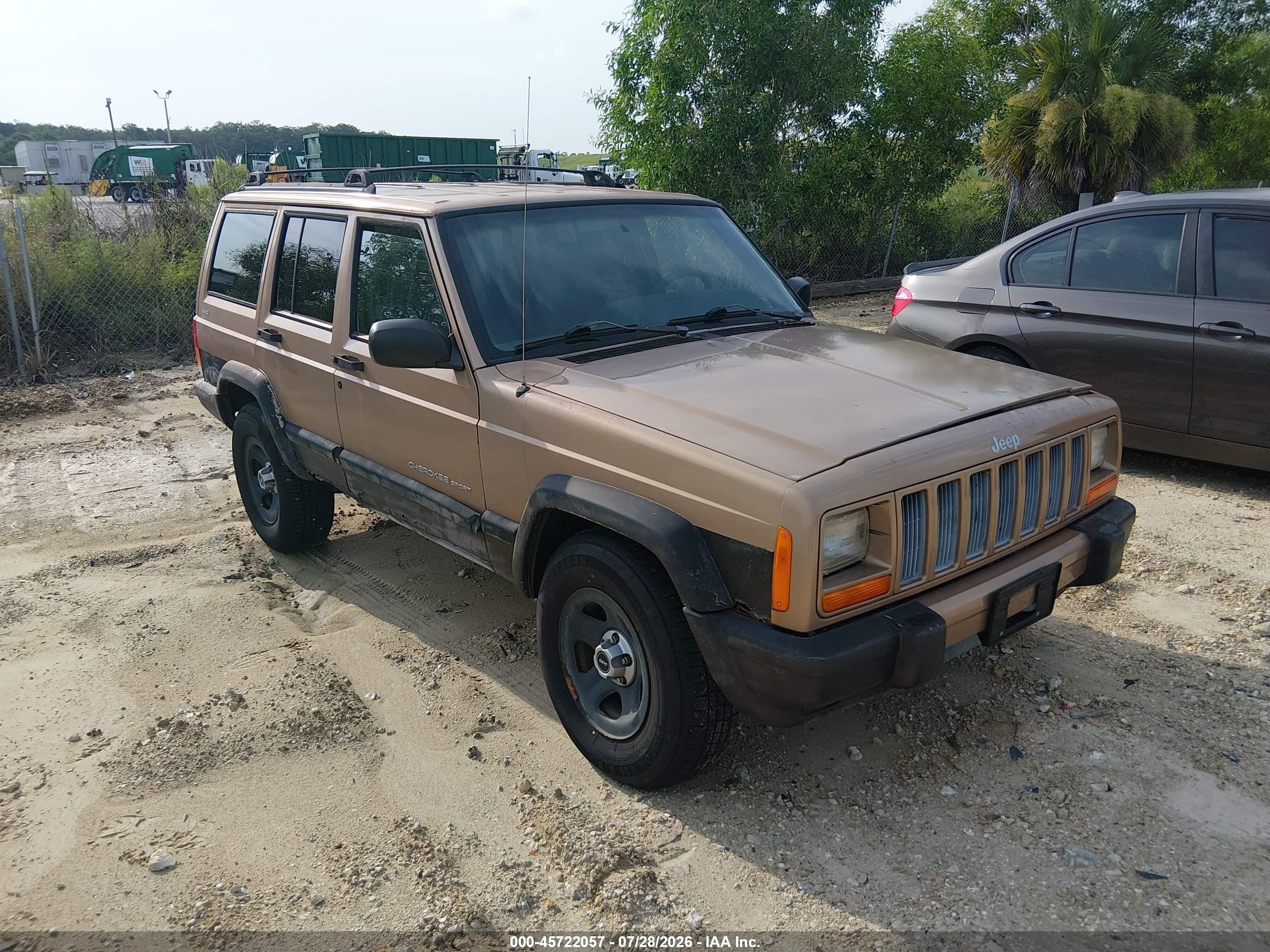 2000 Jeep Cherokee Sport Champagne vin: 1J4FF48S6YL140452