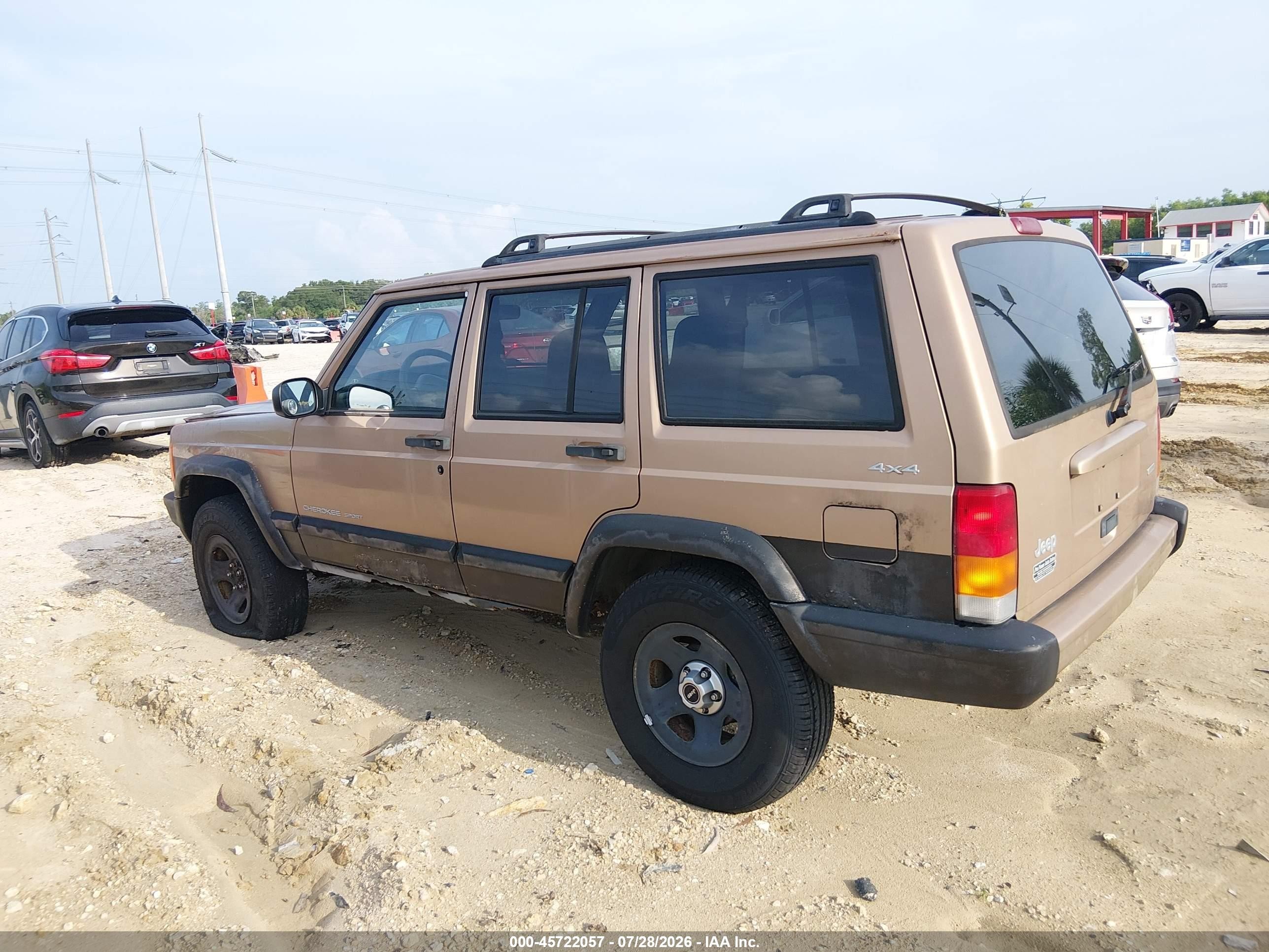2000 Jeep Cherokee Sport Champagne vin: 1J4FF48S6YL140452