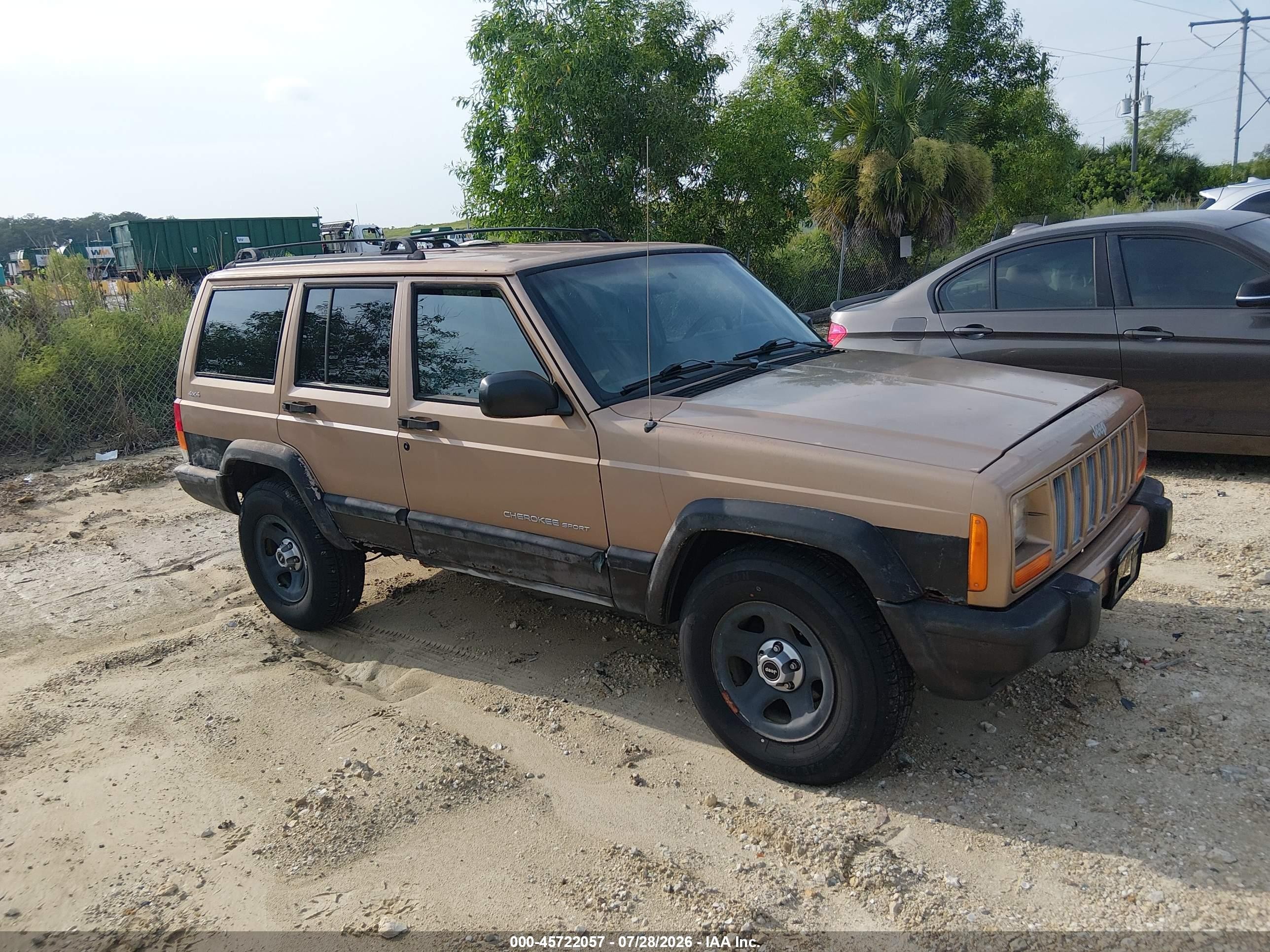 2000 Jeep Cherokee Sport Champagne vin: 1J4FF48S6YL140452